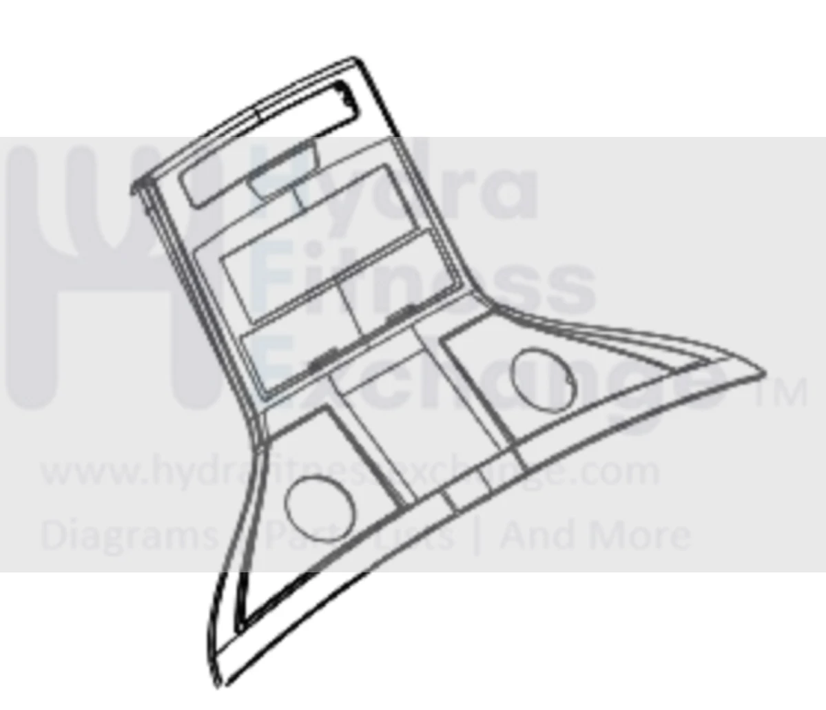 Horizon Fitness TM723 Treadmill Console Overlay Set Semi Assembly 1000406499