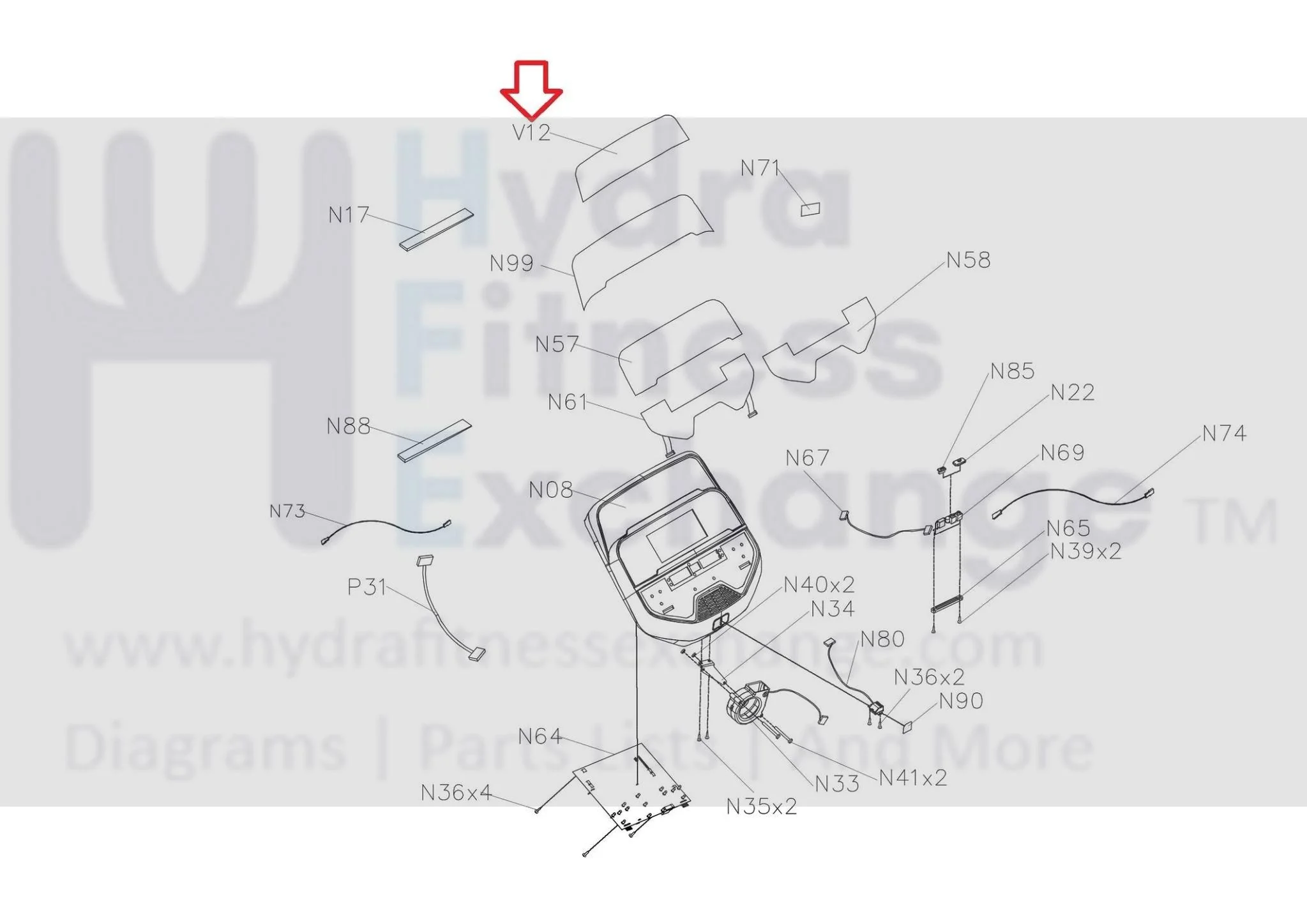 Horizon Fitness TM726 TM492 Treadmill Console Overlay Pop Sticker 1000413718 - Image 2