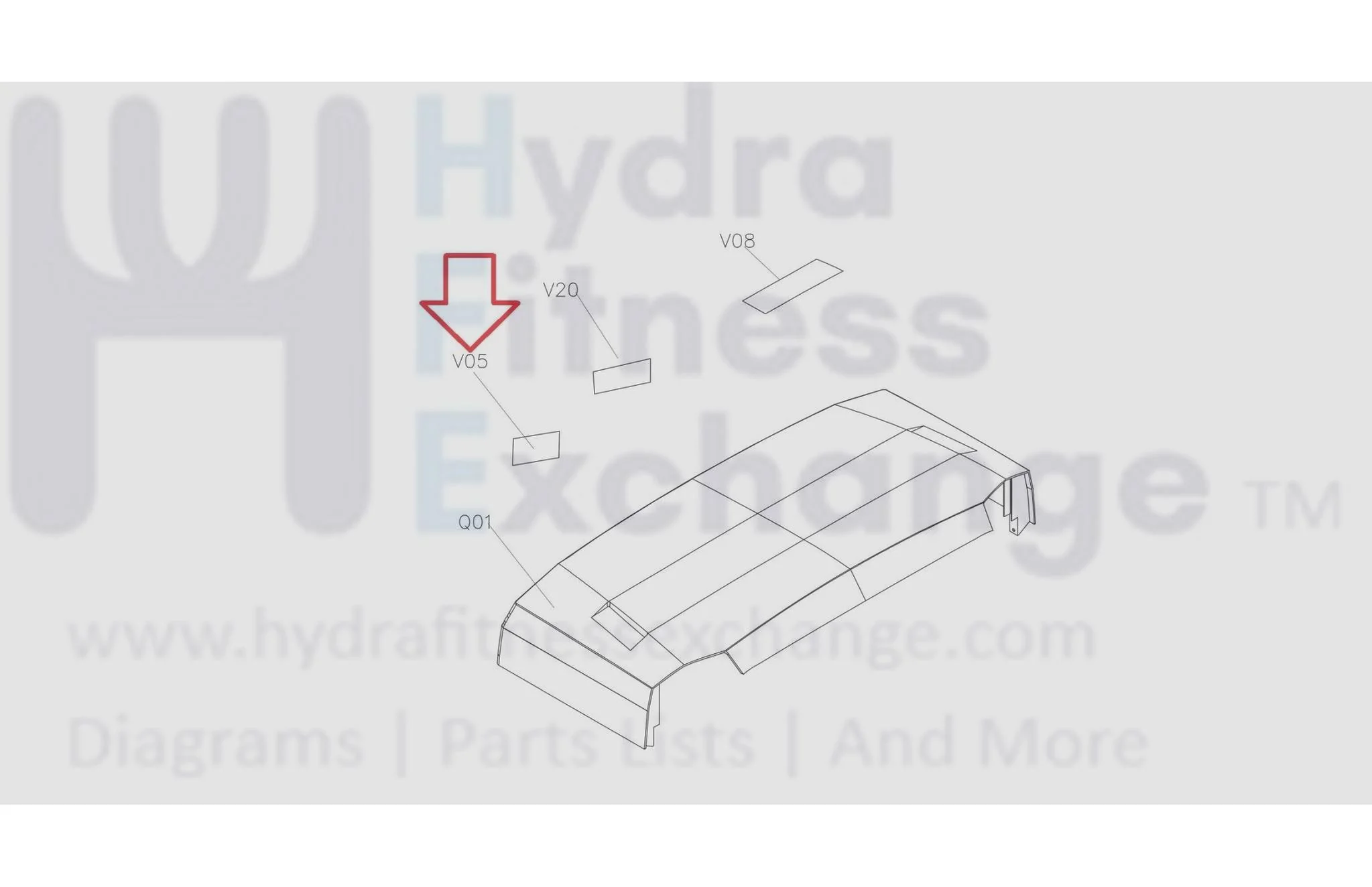 Horizon Fitness TM726 TM492 Treadmill Specific Label 1000412671 - Image 3