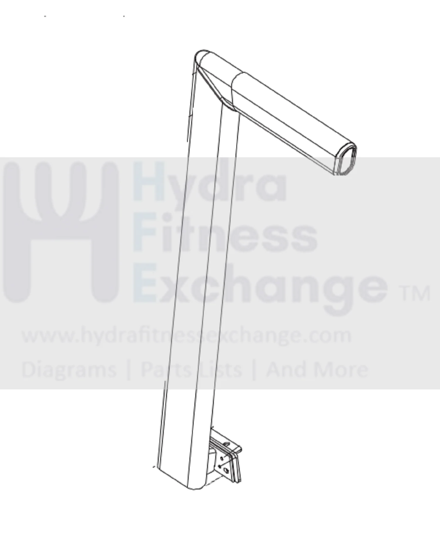 Horizon Fitness TM734 TM486 Treadmill Left Console Mast Set Semi Assembly 1000460092