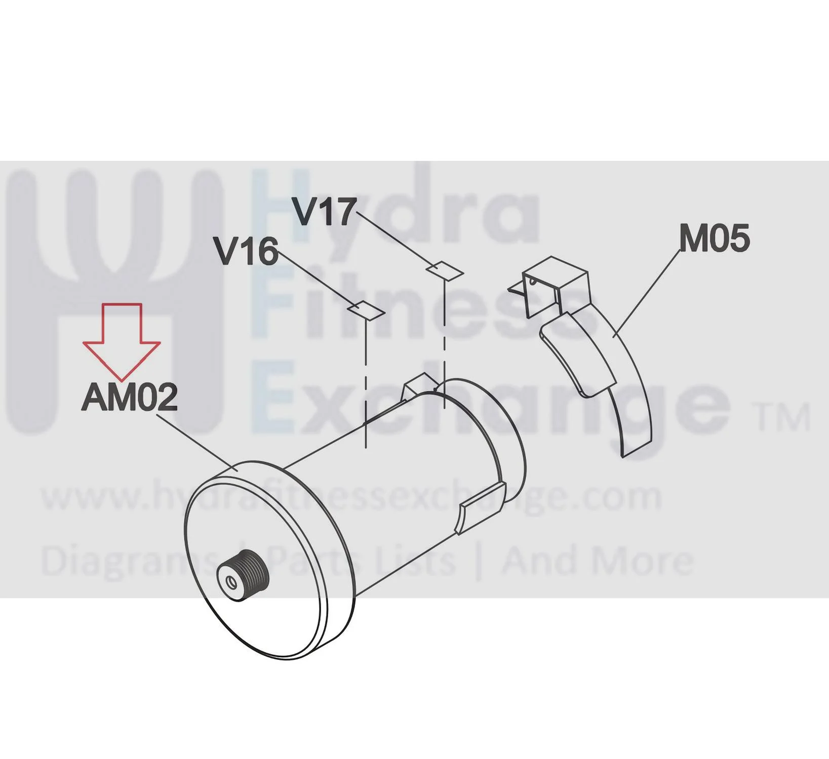 Horizon Fitness TM746 TM499 TM746B TM499B TM499G PTM499G Treadmill Dc Drive Motor Set Semi Assembly with Flywheel 1000443636 - Image 3