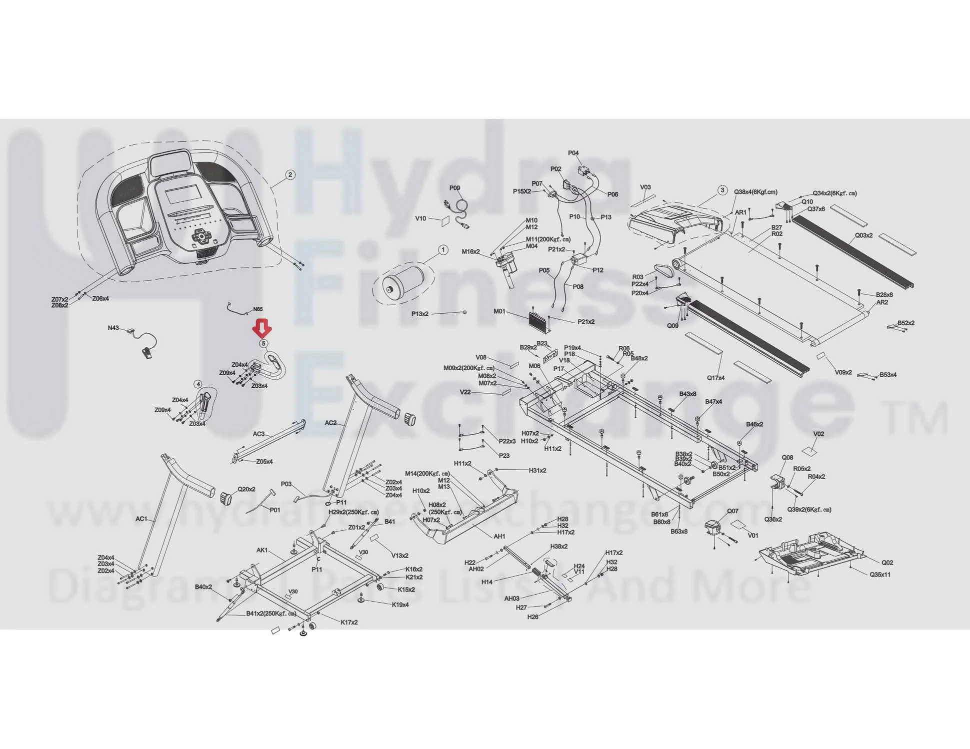 Horizon Fitness TM746 TM499 Treadmill Right Hand Pulse Sensor Grip Set Semi Assembly 1000442239 - Image 3