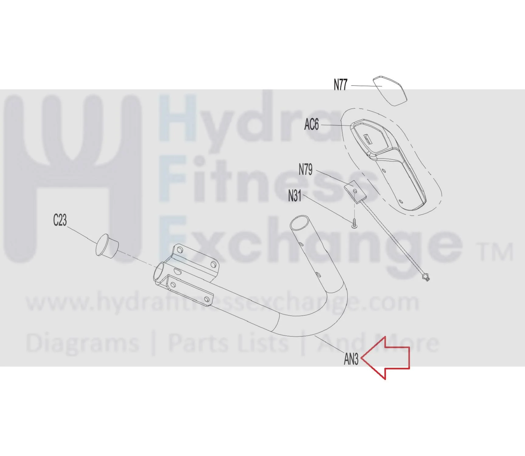 Horizon Fitness TM746 TM499 Treadmill Right Arm Rest Set Heart Rate Pulse 1000429987 - Image 2