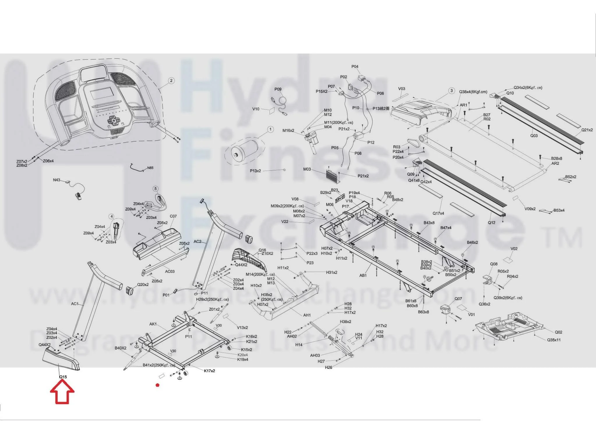 Horizon Fitness TM758 TM758B TM1000C Treadmill Left Console Mast Cover 1000437870 - Image 3