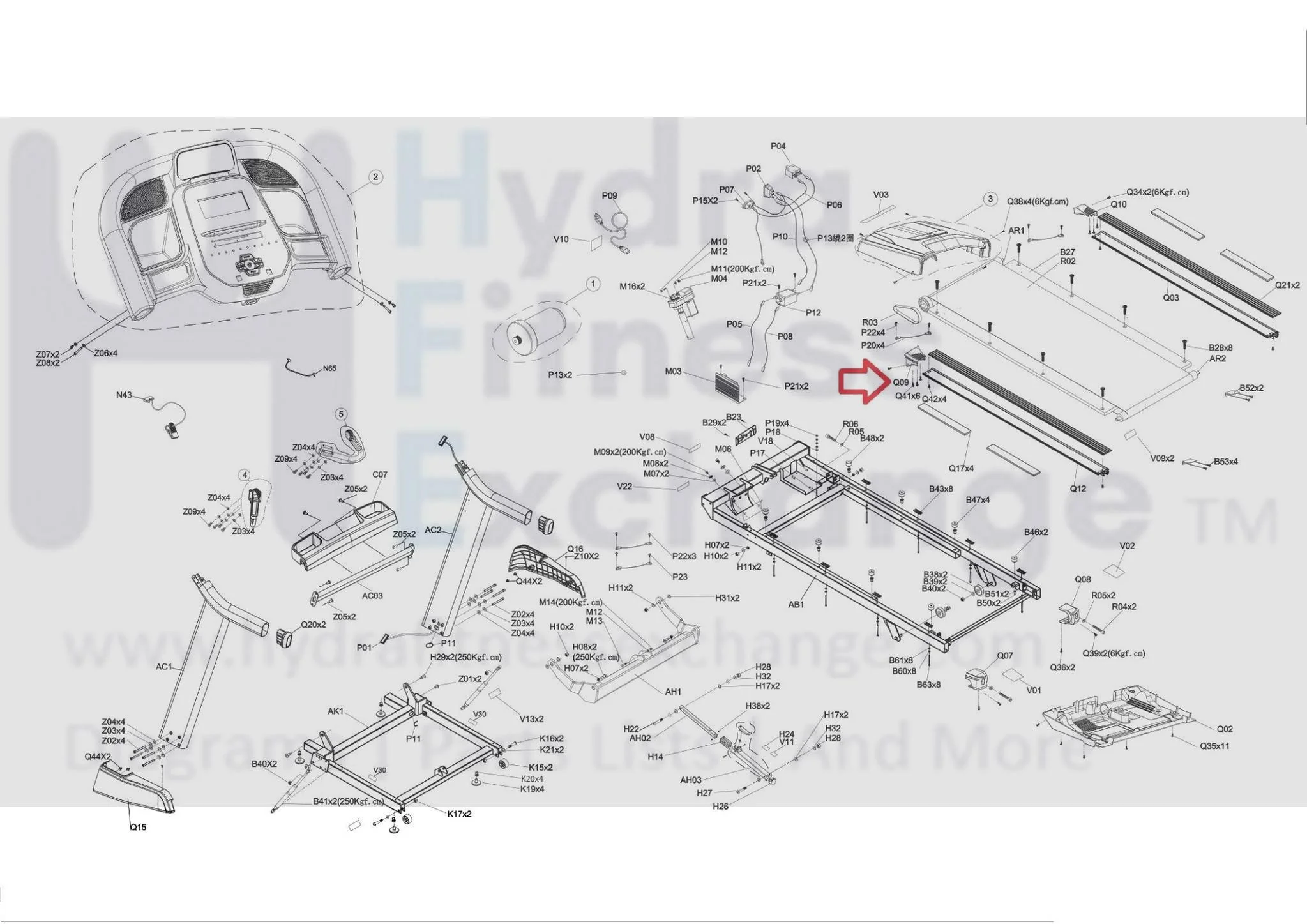 Horizon Fitness TM758 TM758B TM1000C Treadmill Left Front Cover 1000437873 - Image 3