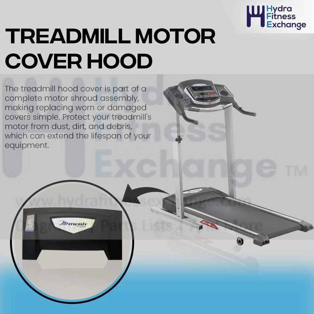 Horizon Fitness TM761 TM1004 Treadmill Motor Hood Shroud Cover 1000444632 - Image 6