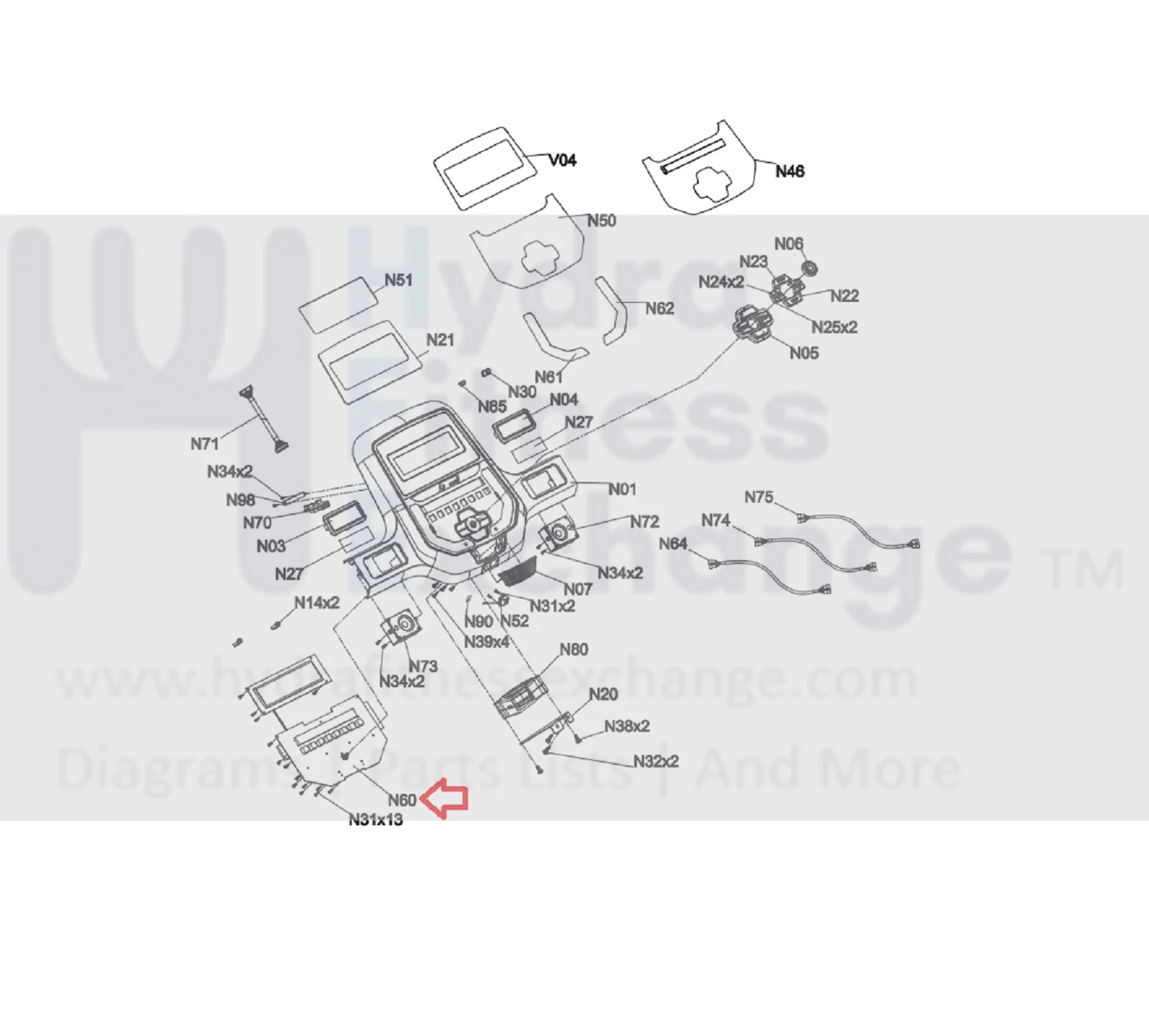 Horizon Fitness TM765 TM1002C Treadmill Display Console Control Board 1000453301 - Image 3