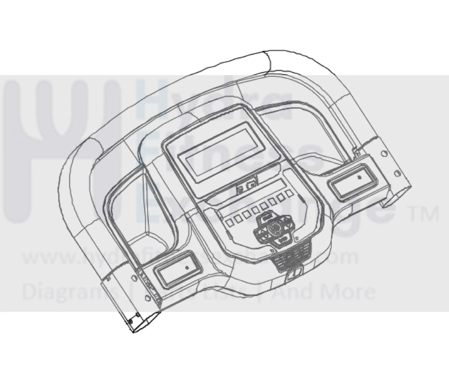 Horizon Fitness TM765 TM1002C Treadmill Display Console Set Semi Assembly 1000453630
