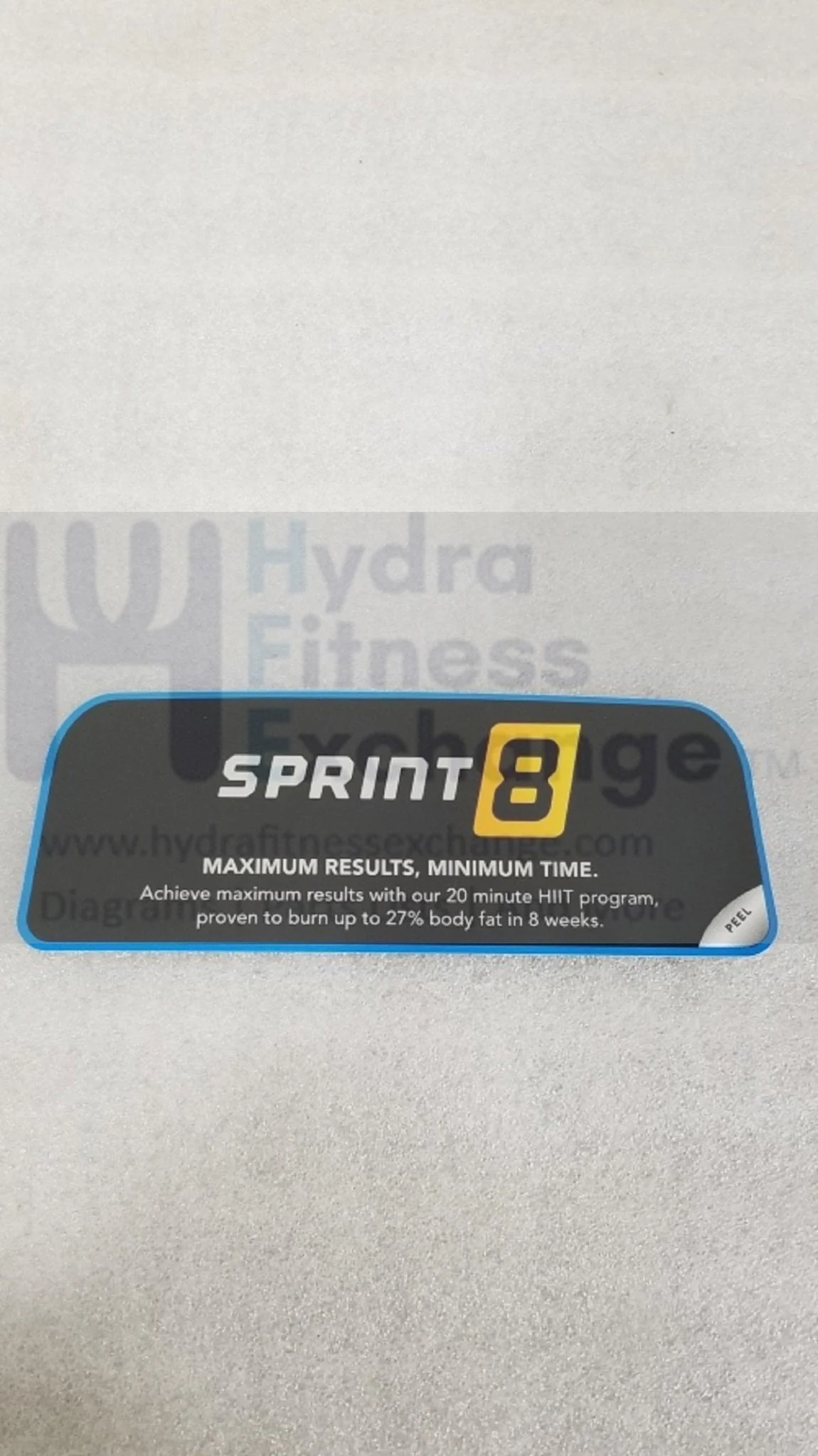 Horizon Fitness Treadmill Console Upper Pop Sticker Synthetic Paper 1000430221 - Image 2