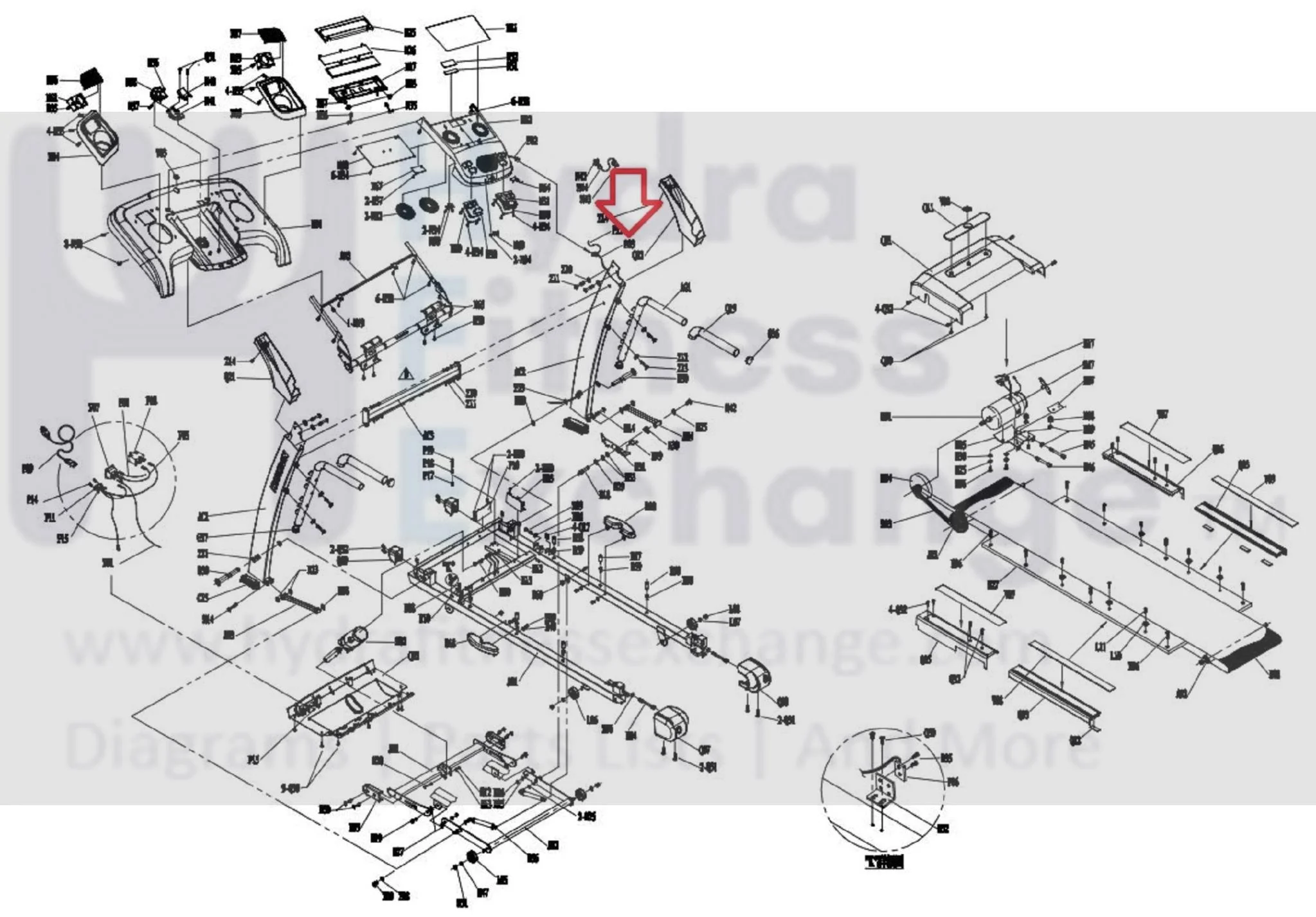 Horizon Fitness Treadmill Console Wire Harness 074975 - Image 3