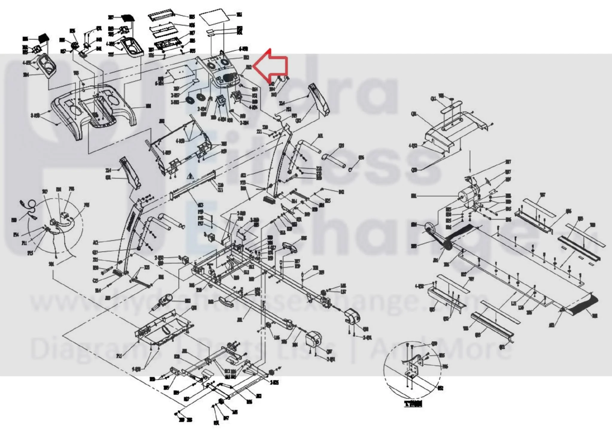 Horizon Fitness Treadmill Console Wire Harness 50m 074973 - Image 2