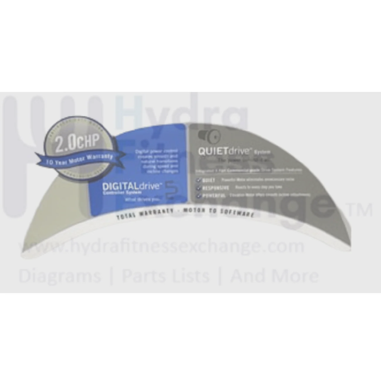 Horizon Fitness Treadmill Decal Motor Cover Pop 048133-AX