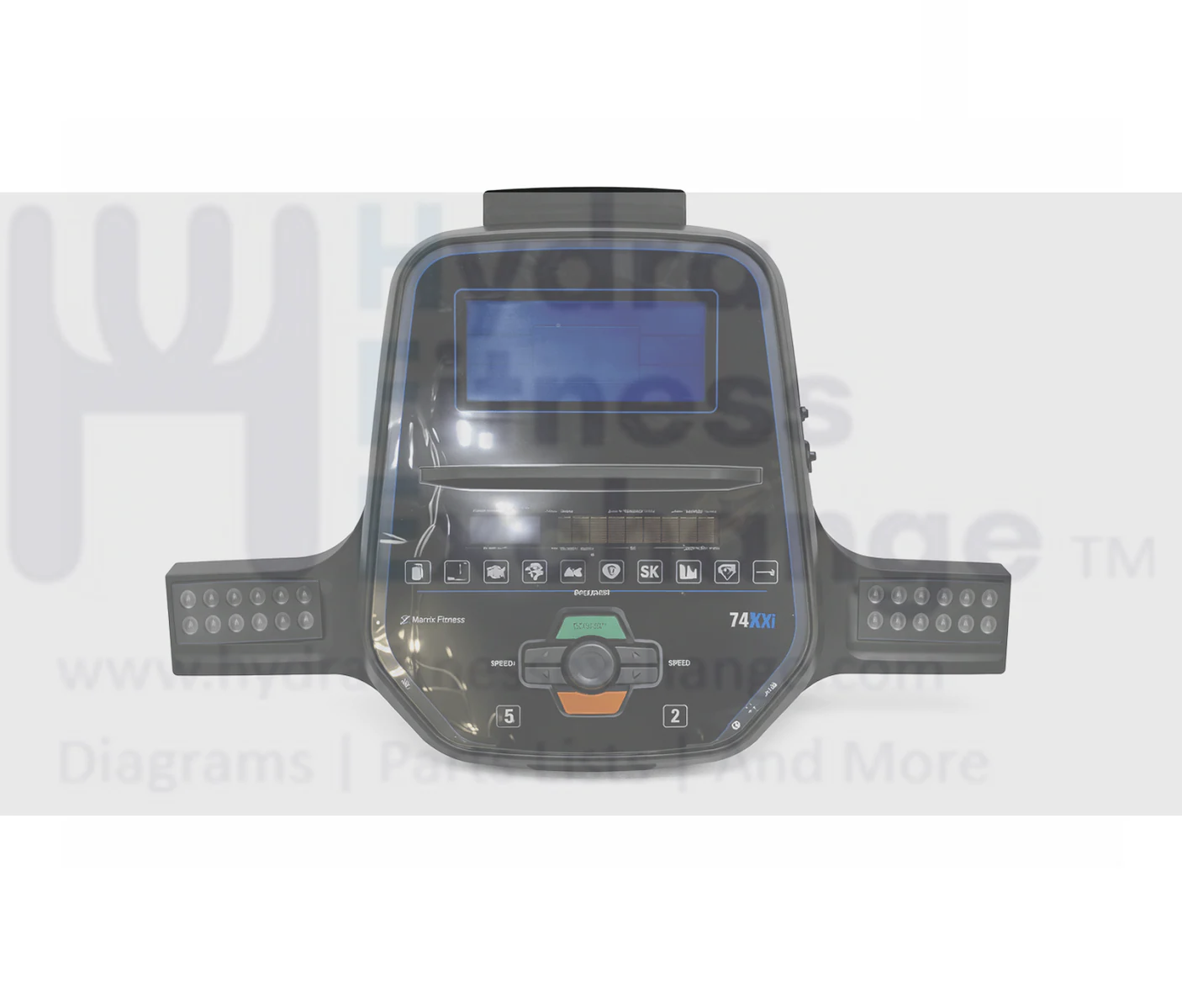 Horizon Fitness Treadmill Display Console Overlay Set Semi Assembly 1000442363 - Image 2