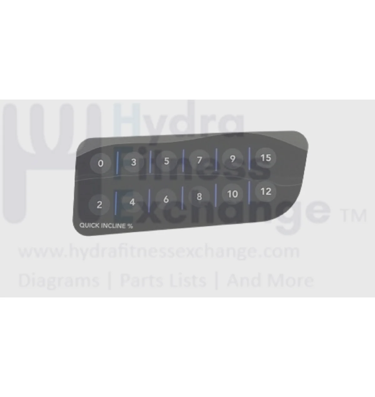 Horizon Fitness Treadmill Left Console Overlay Manipulate 1000430837
