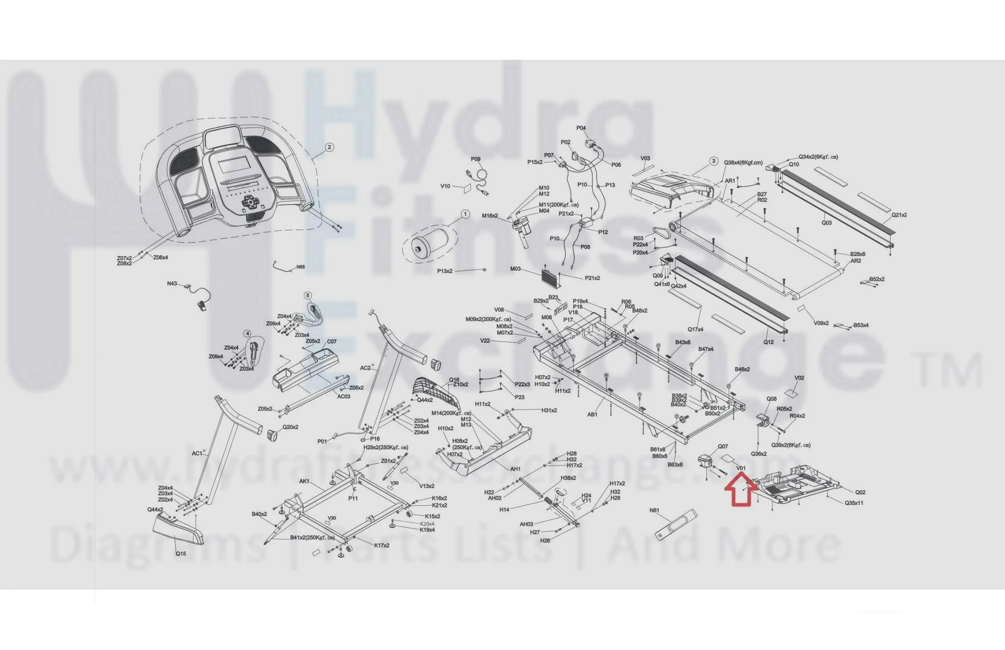 Horizon Fitness Treadmill Left Endcap Synthetic Paper Pop Sticker 1000430217 - Image 3