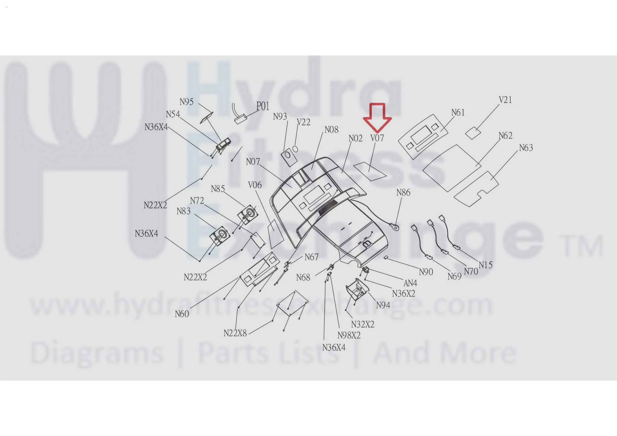 Horizon Fitness Treadmill Right Console Overlay Pop Sticker 1000107391 - Image 3