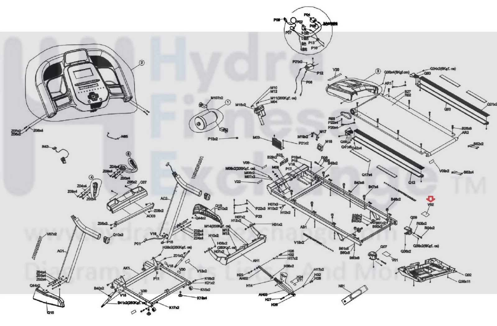 Horizon Fitness Treadmill Right End Cap Pop Sticker Synthetic Paper 1000466886 - Image 2
