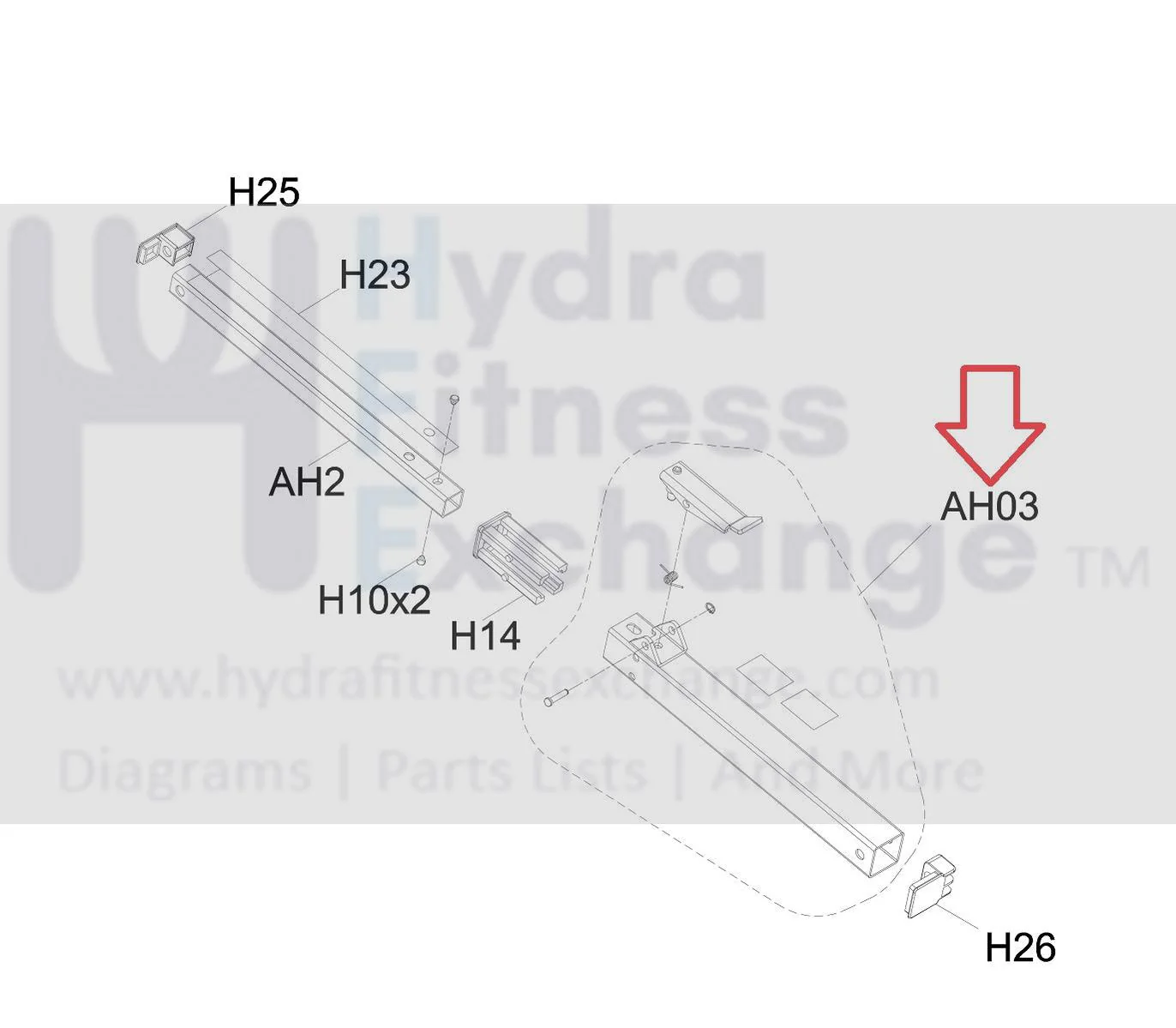 Horizon Fitness TM723 Treadmill Sleeve Set Semi Assembly 1000406287 - Image 2