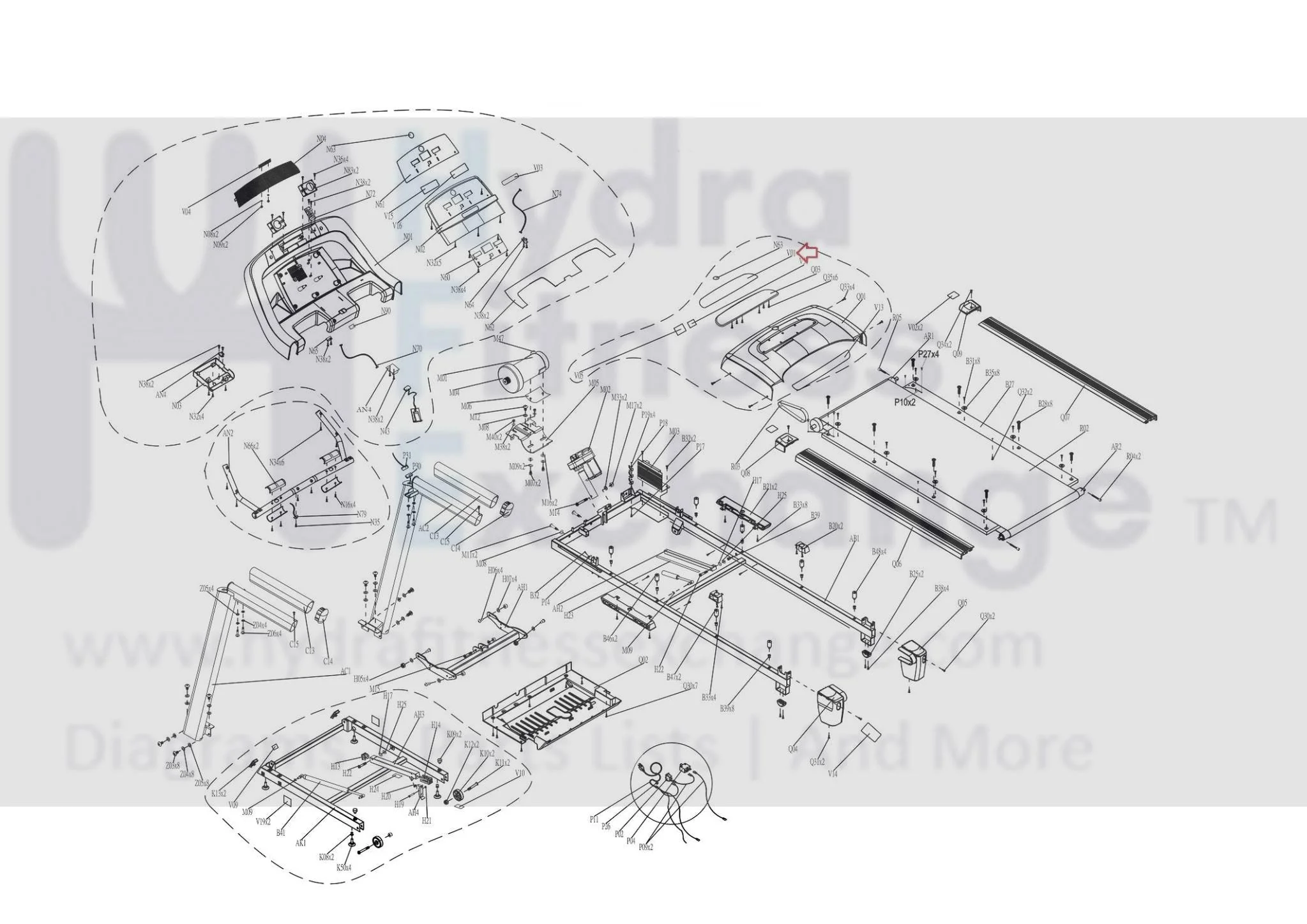 Horizon Fitness Treadmill TM626 TM655 Upper Motor Sticker Patch Cover 1000104162 - Image 3
