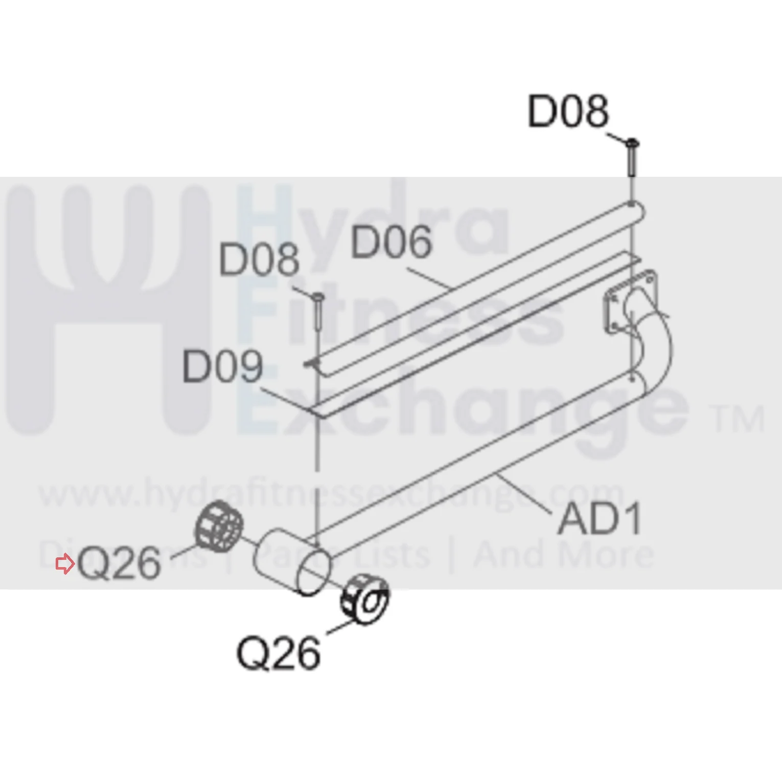 Horizon Livestrong EP558E EP559E EP572C EP573D EP559C EP573C Elliptical Swivel Bushing 1000300992 - Image 3