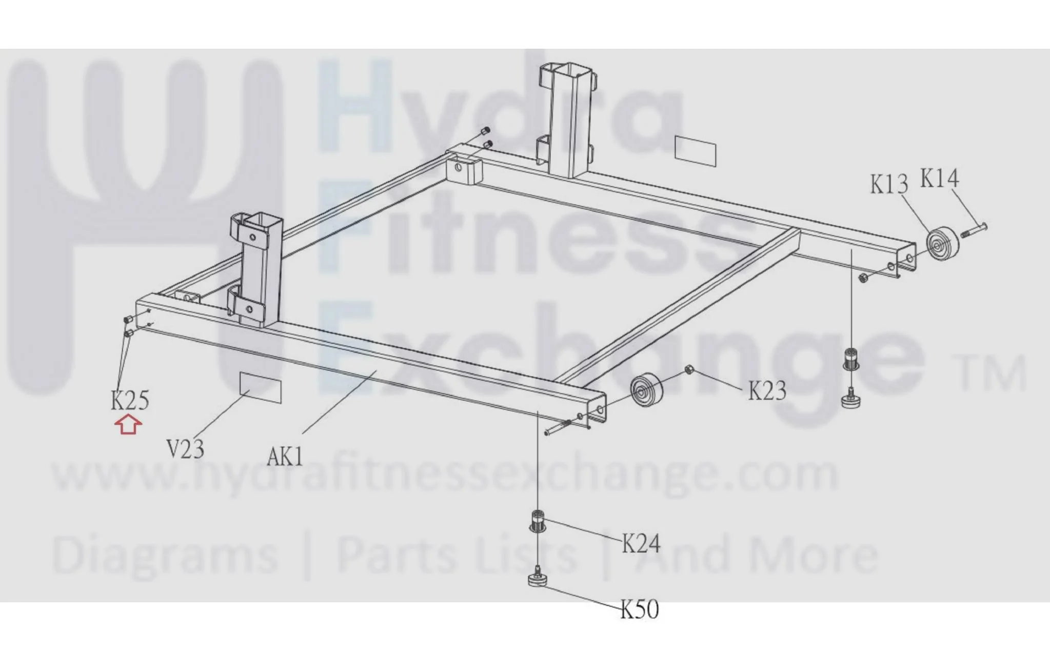 Horizon Matrix Merit Fitness Treadmill Tension Assembly Insert Brass 004974-00 - Image 3