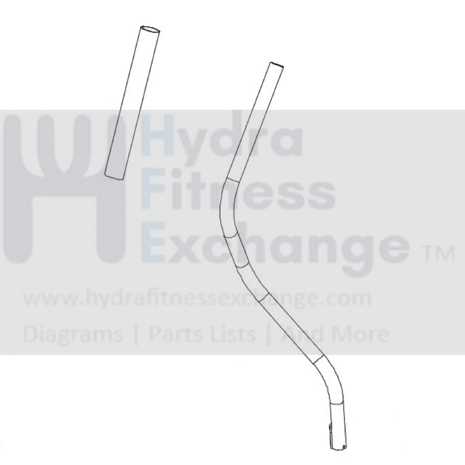 Horizon Merit Fitness EP230B EP230D EP230C EP230 E901-SM Elliptical Left Upper Handlebar Set 1000094002