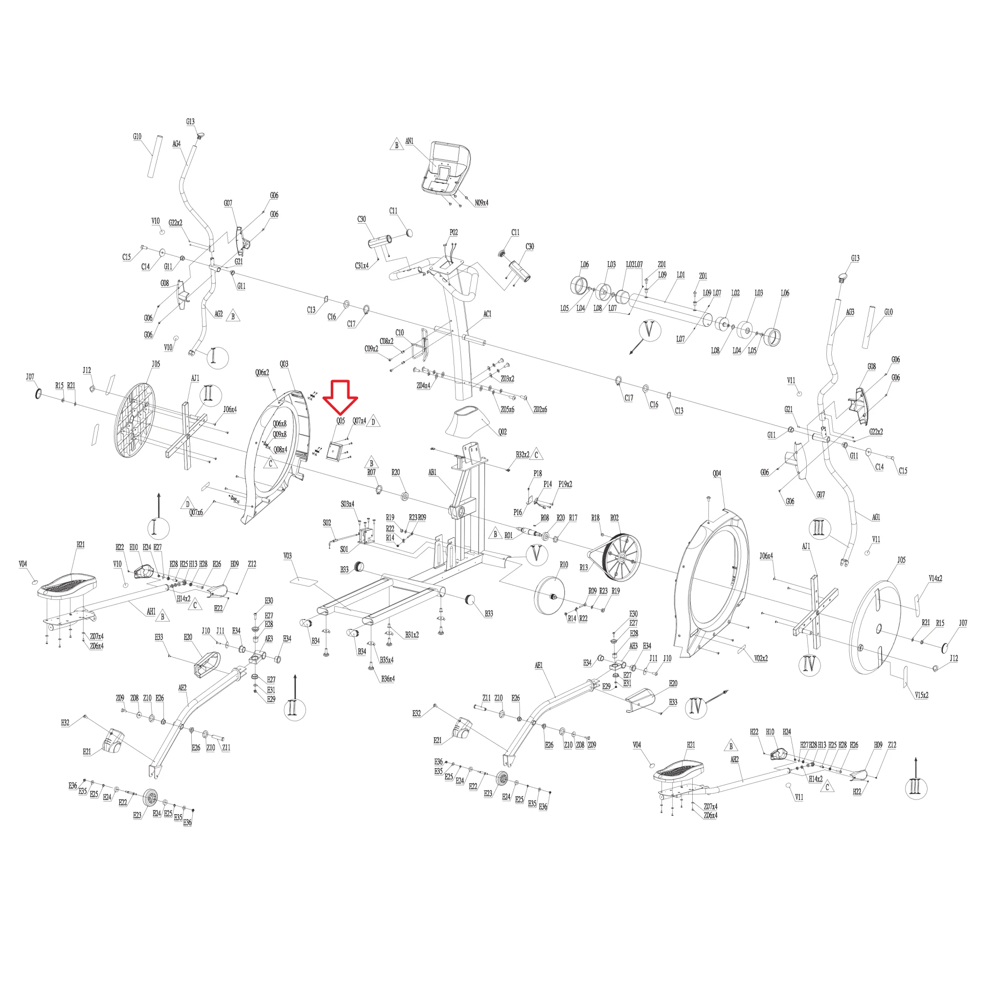 Horizon Merit Fitness EP230B EP230D EP230C EP230 E901-SM Elliptical Power Switch Fixing Base 1000091795 - Image 3