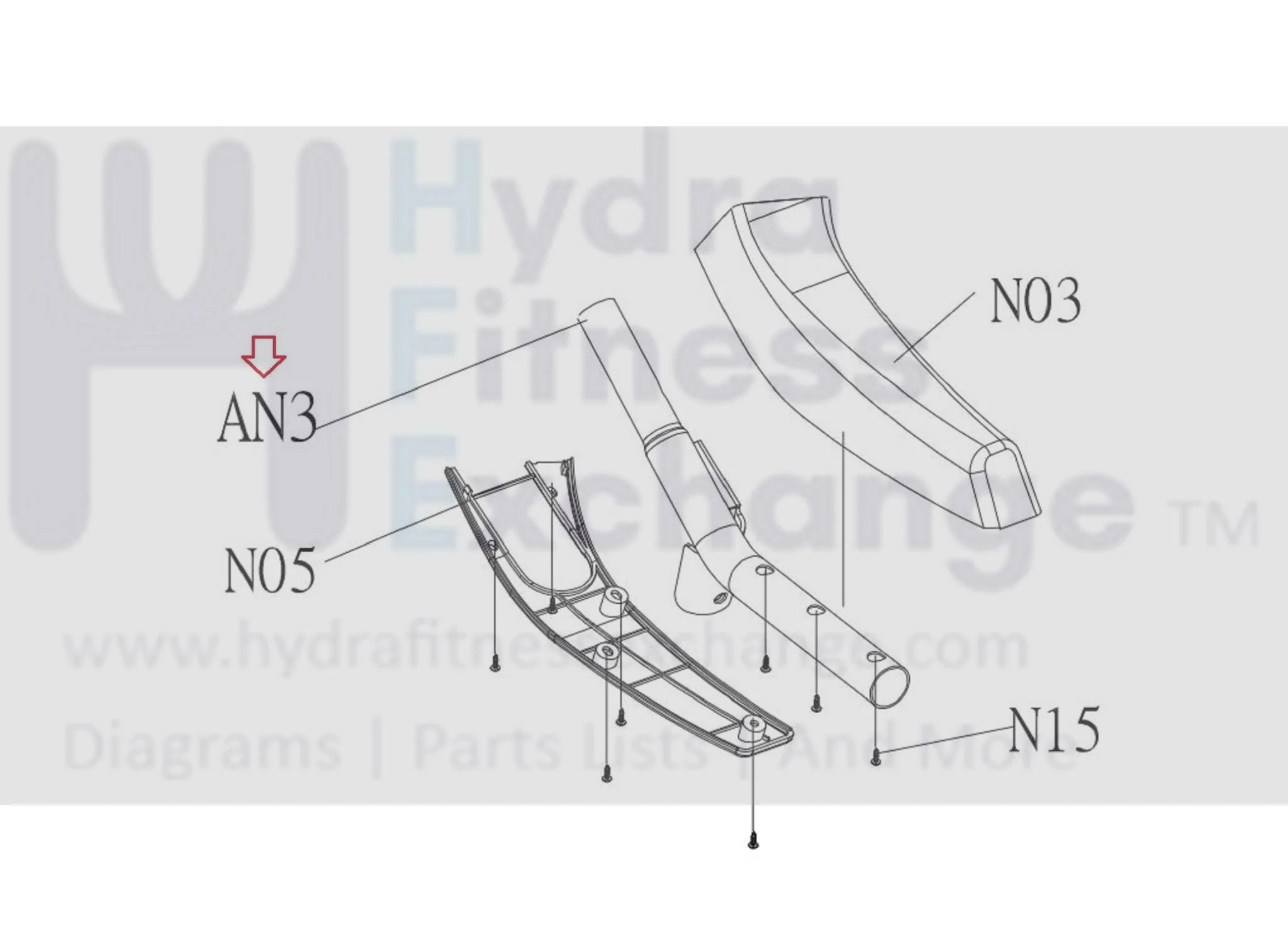Horizon Merit Fitness T100 735T Treadmill Left Arm Rest Set 1000107519 - Image 2