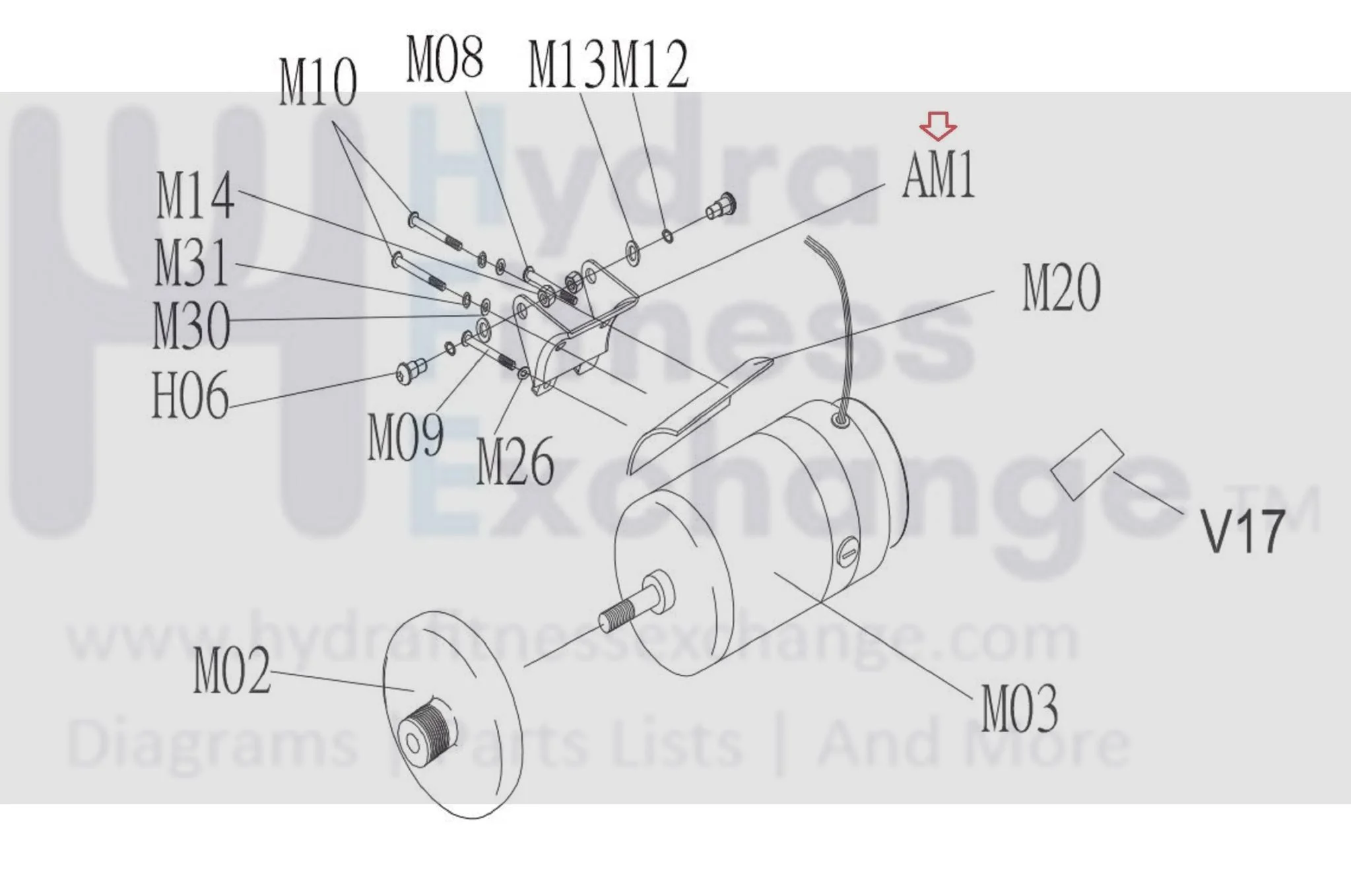 Horizon Merit Fitness Treadmill Motor Support Frame Bracket 1000091155 - Image 2