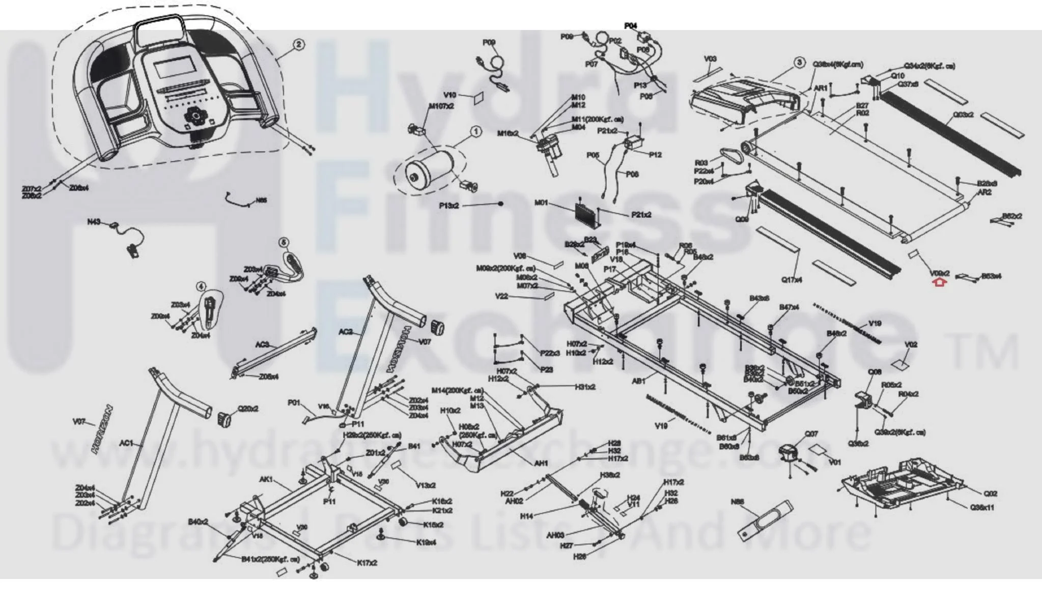 Horizon Merit Tempo Triumph Fitness Treadmill Direction Label 1000204738 - Image 2