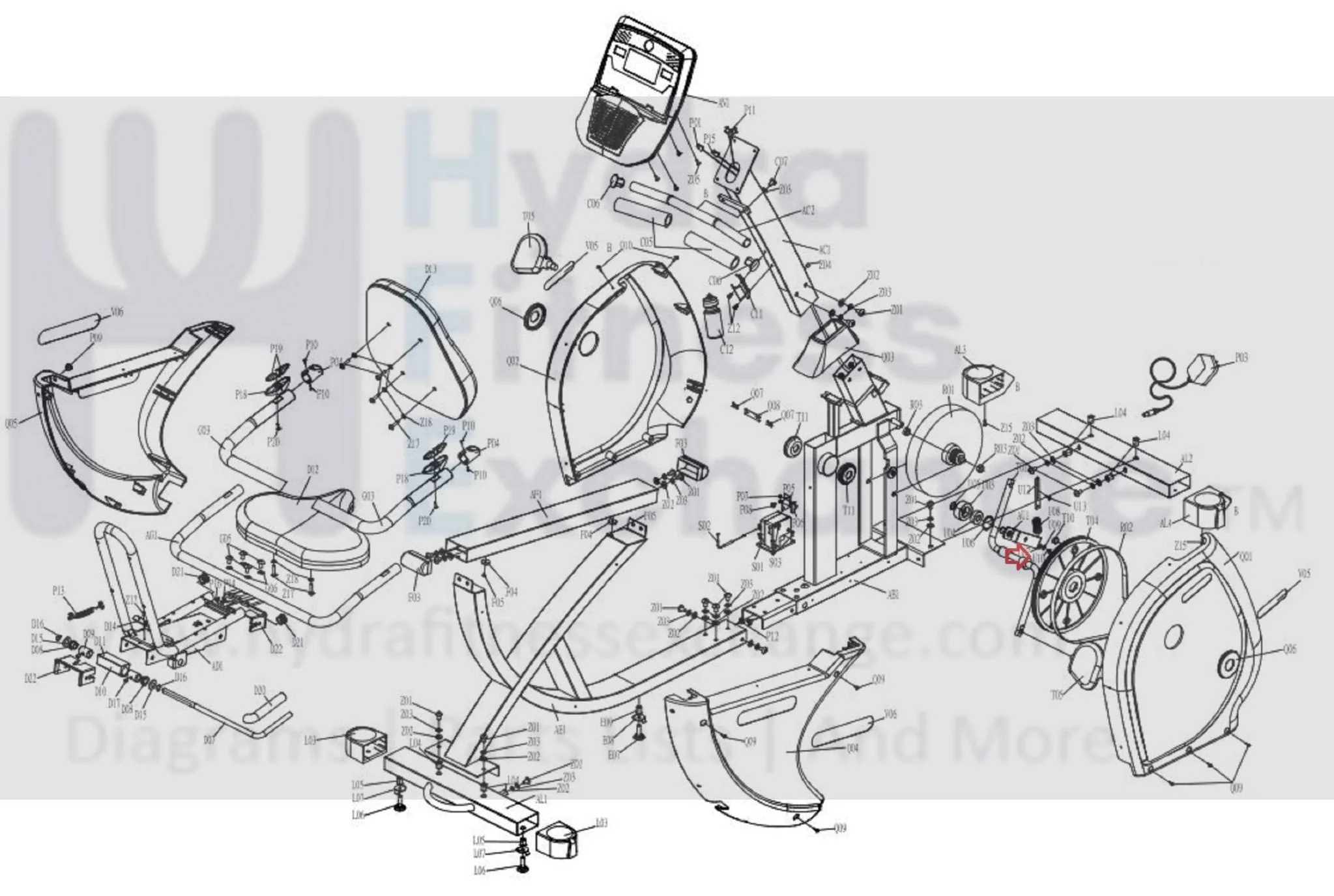 Horizon Merit Tempo Vision Fitness Stationary Bike Button Head Phillip Screw M6x1.0Px12L 020024-00 - Image 3