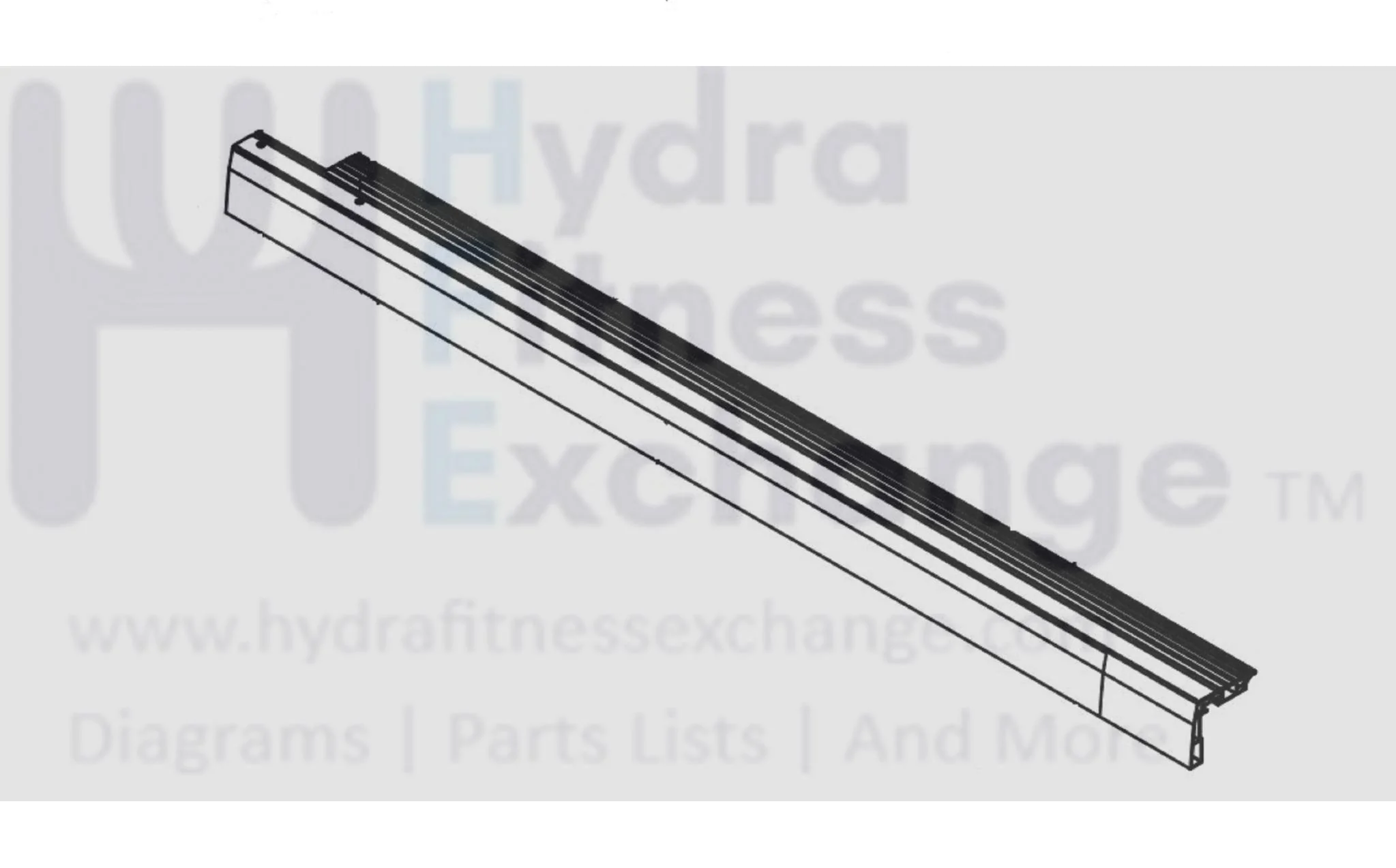 Horizon T202-06 - TM1030 Fitness Treadmill Left Side Rail Extra Work 1000467566