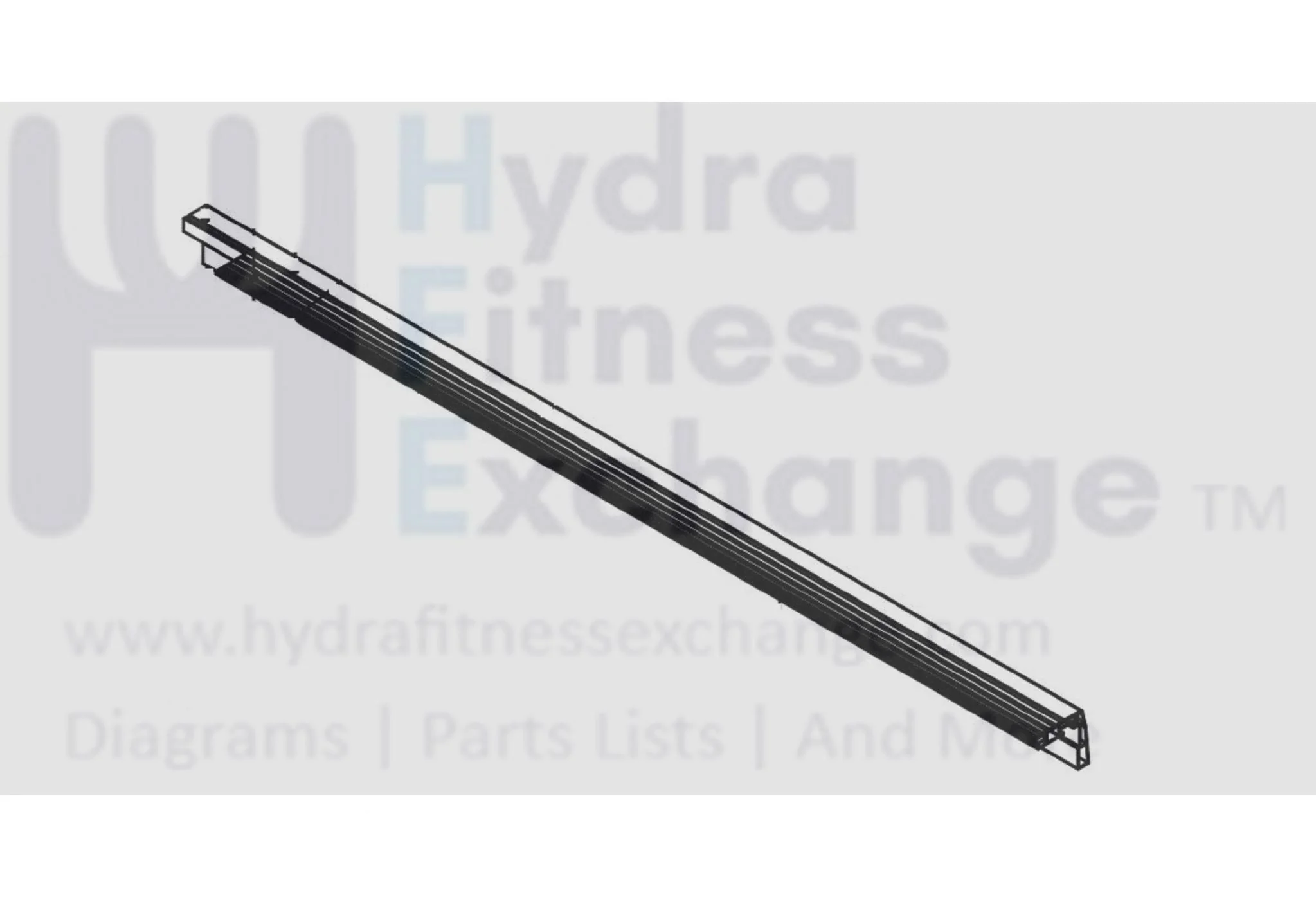 Horizon T202-06 - TM1030 Fitness Treadmill Right Side Rail Extra Work 1000467567