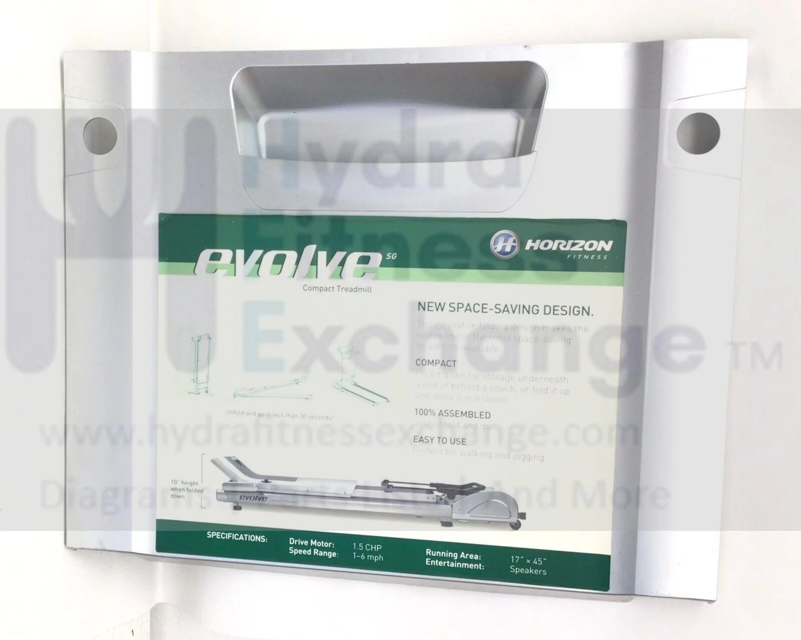 Horizon Tempo Evolve HSN SG Simple Steps CT Treadmill Console Cover 064128-AA