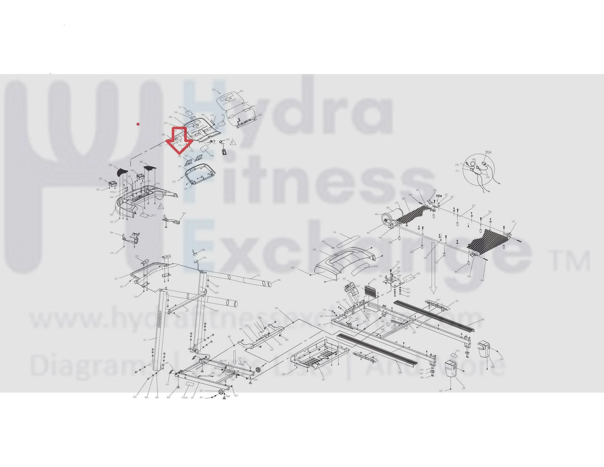 Horizon Tempo Fitness Ct7.1  Ct5.1 632t T701 T102 Treadmill Books and Newspapers Rack 1000094153 - Image 3