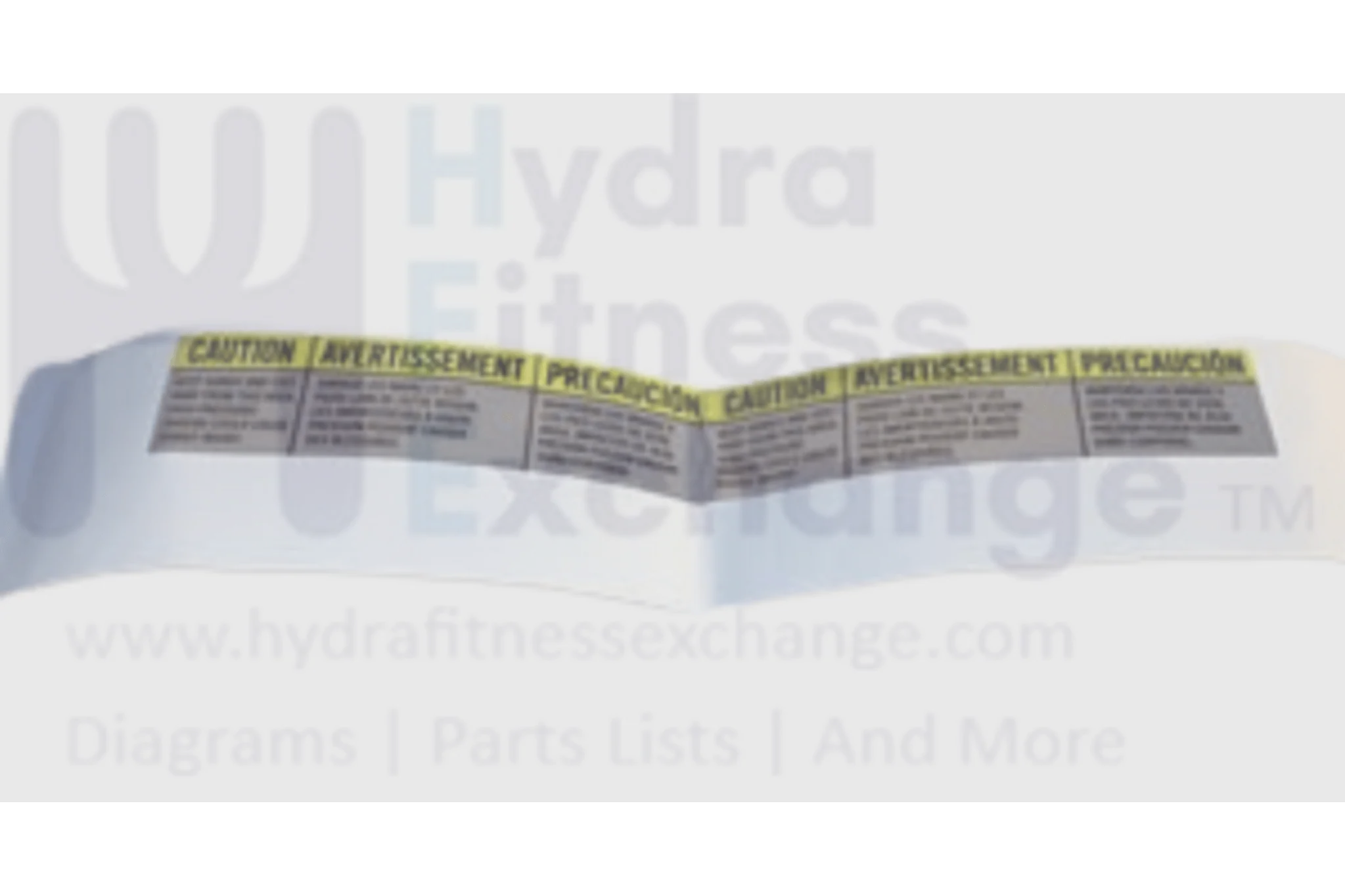 Horizon Tempo Fitness Livestrong GS1050T CT5.3 CT7.1 GS950T T101 T202 T203 LS8.0T 632T Treadmill One Warning Sticker 1000108054