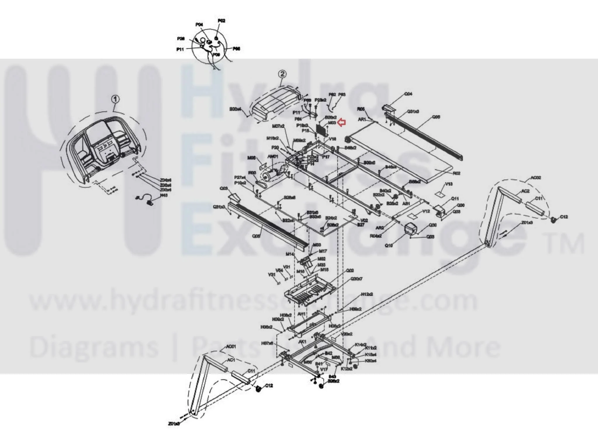 Horizon Tempo Fitness Treadmill Lower Motor Control Board Controller 1000111068 - Image 2
