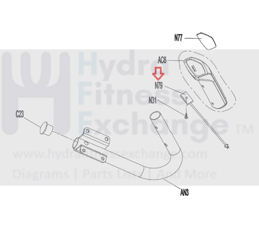 Horizon Treadmill Right Upper Quick Key Connect Wire Harness 24AWG 1000493211 - Image 2