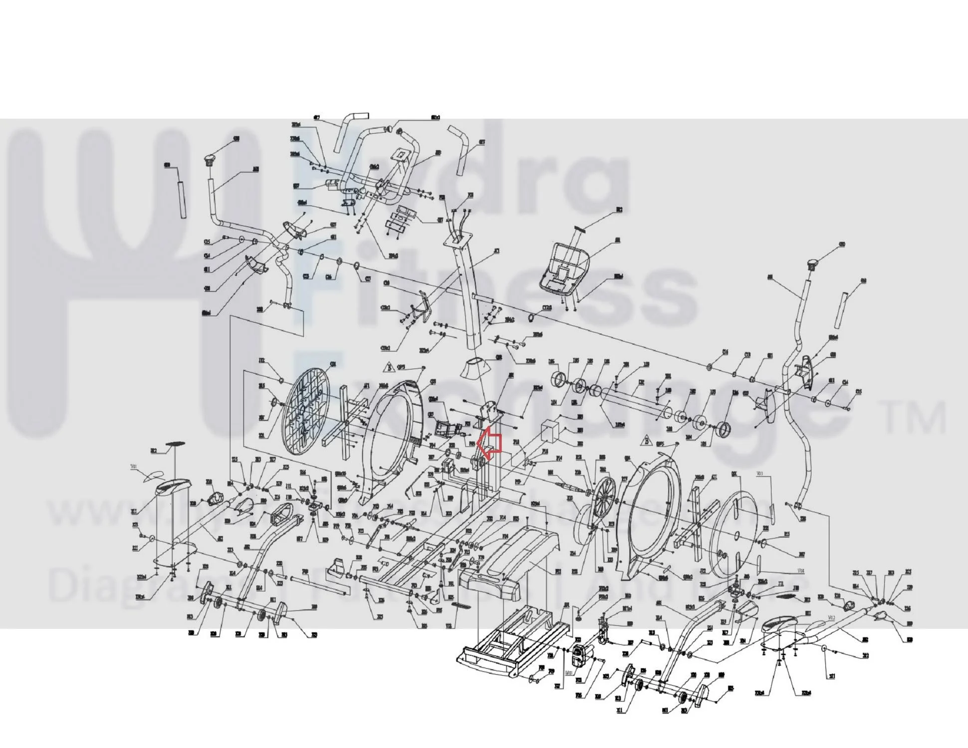 Horizon Vision Fitness Elliptical Power Entry Socket Input Module 064795-A - Image 2