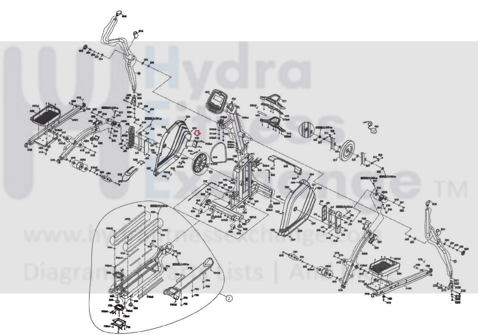 Horizon Vision Fitness Gear Elliptical Power Socket Plate 001161-C - Image 2