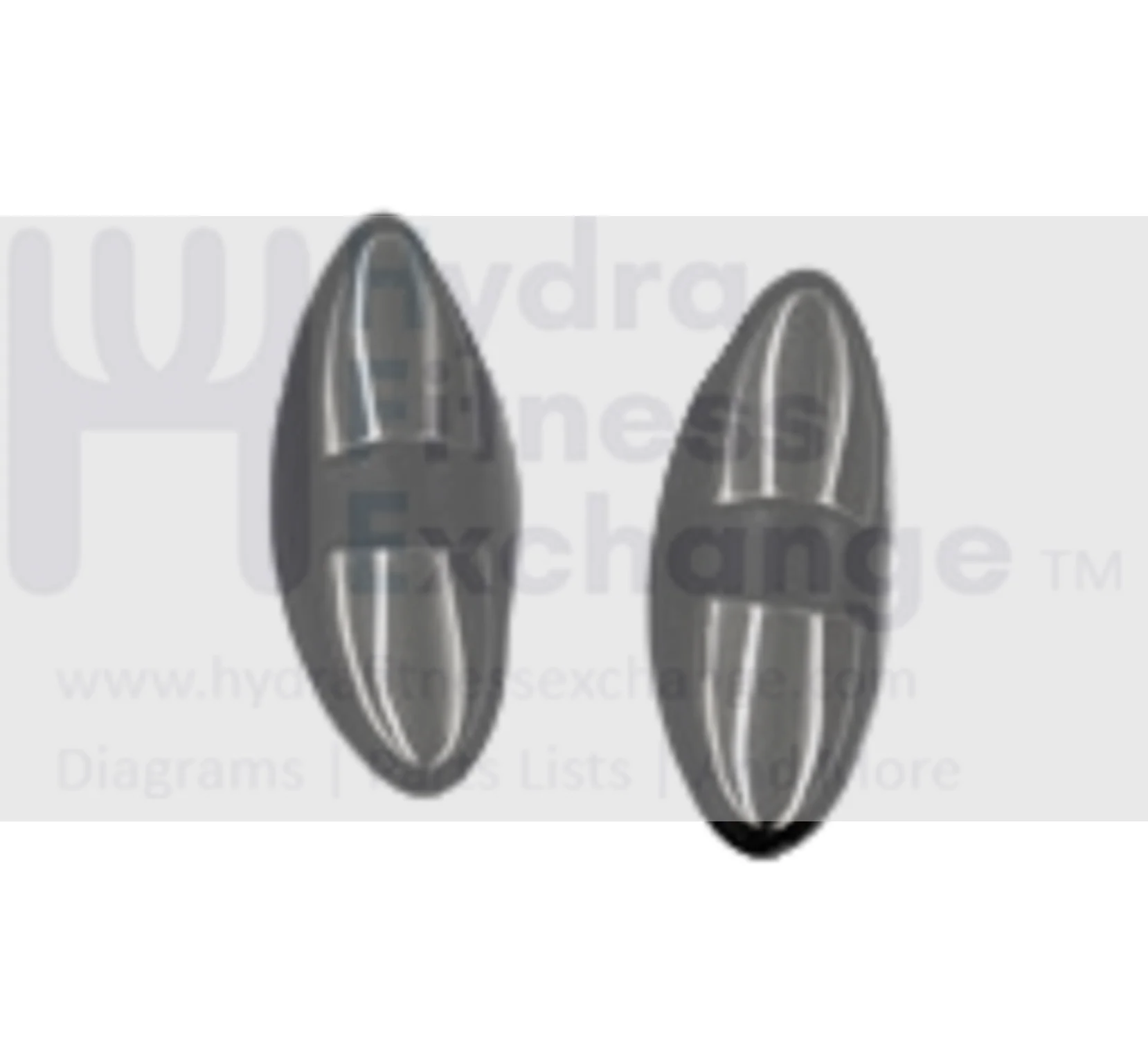 Horizon Vision Fitness Stationary Bike Heart Rate Pulse Hand Sensor Set 040690-A