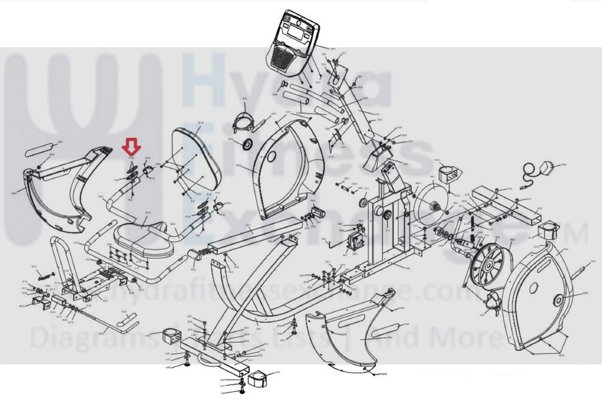 Horizon Vision Fitness Stationary Bike Heart Rate Pulse Hand Sensor Set 040690-A - Image 2