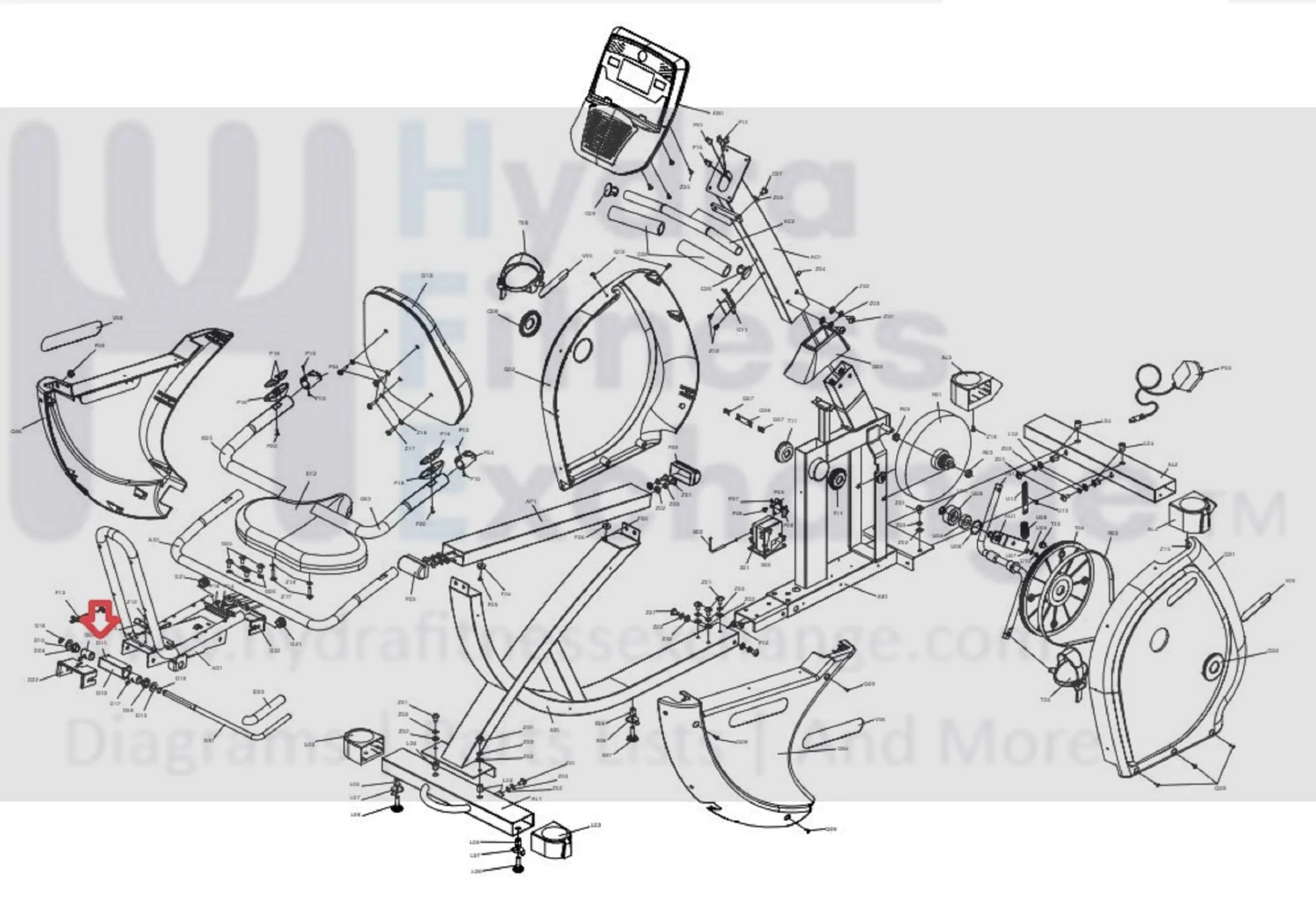 Horizon Vision Fitness Stationary Bike Sliding Plate Protection 001469-00 - Image 2