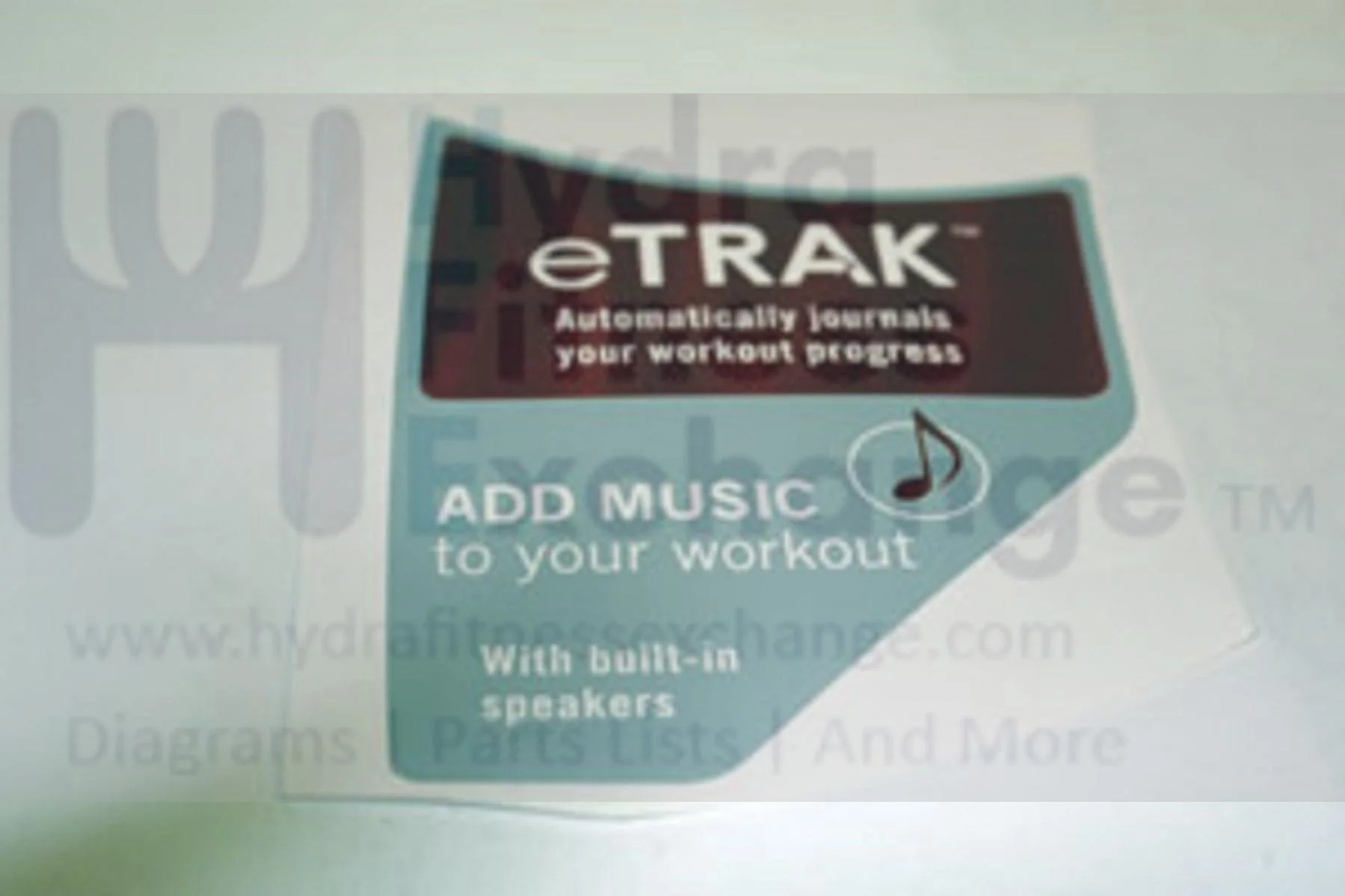 Horizon Vision Fitness X6750hrt X6850hrt T800 Treadmill Decal Form Instruction 080175 - Image 2