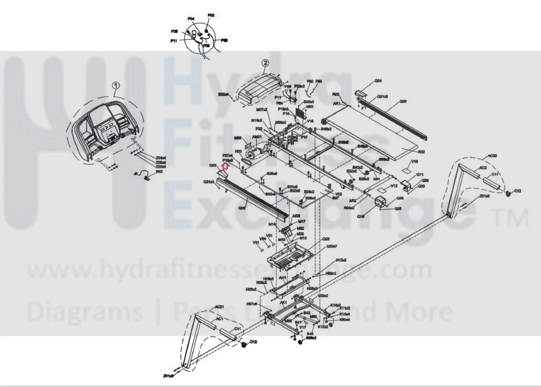 Matrix Retail Treadmill Static Ground Deck Connecting Wire 1000216278 - Image 3