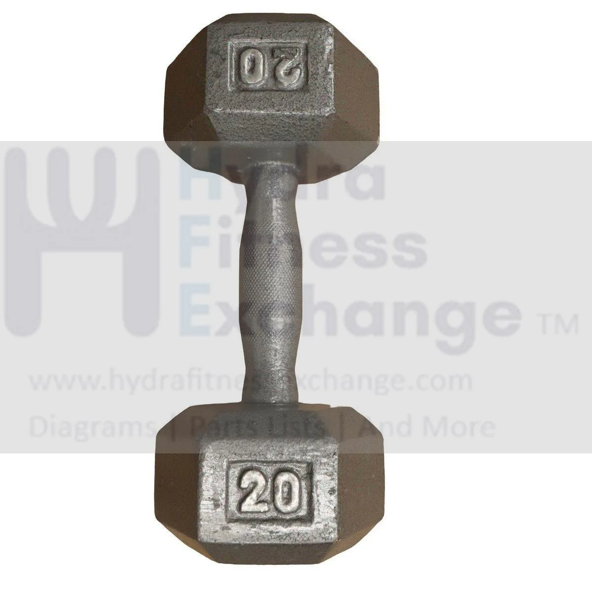 Hydra 20LB Cast Iron Hex Dumbbell Ergo Grip Freeweights & Accessories - Image 2