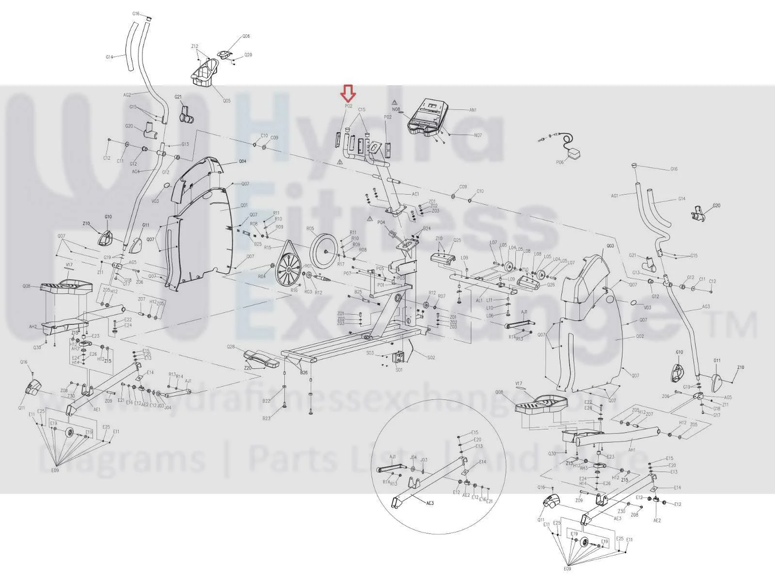 Hydra Fitness Exchange AFG Horizon Fitness Elliptical Pulse Sensor 003443-C - Image 3