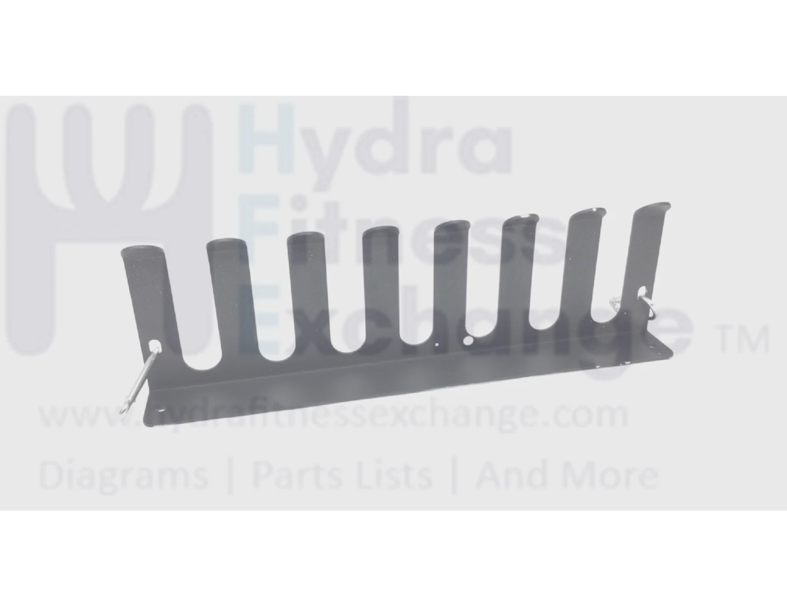 Hydra Fitness Exchange Strength System Wall Mounted 8 Prong Gym Rack Organizer