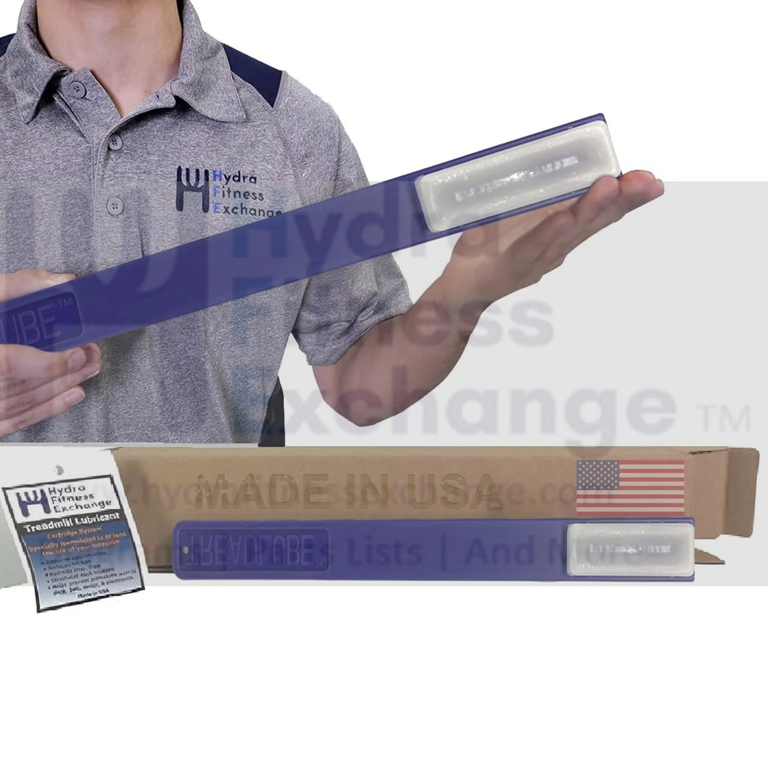 Hydra Fitness Exchange Treadmill Wax Stick Applicator By Treadlube Easy to Use P/N WaxApp - MADE IN USA - Image 2