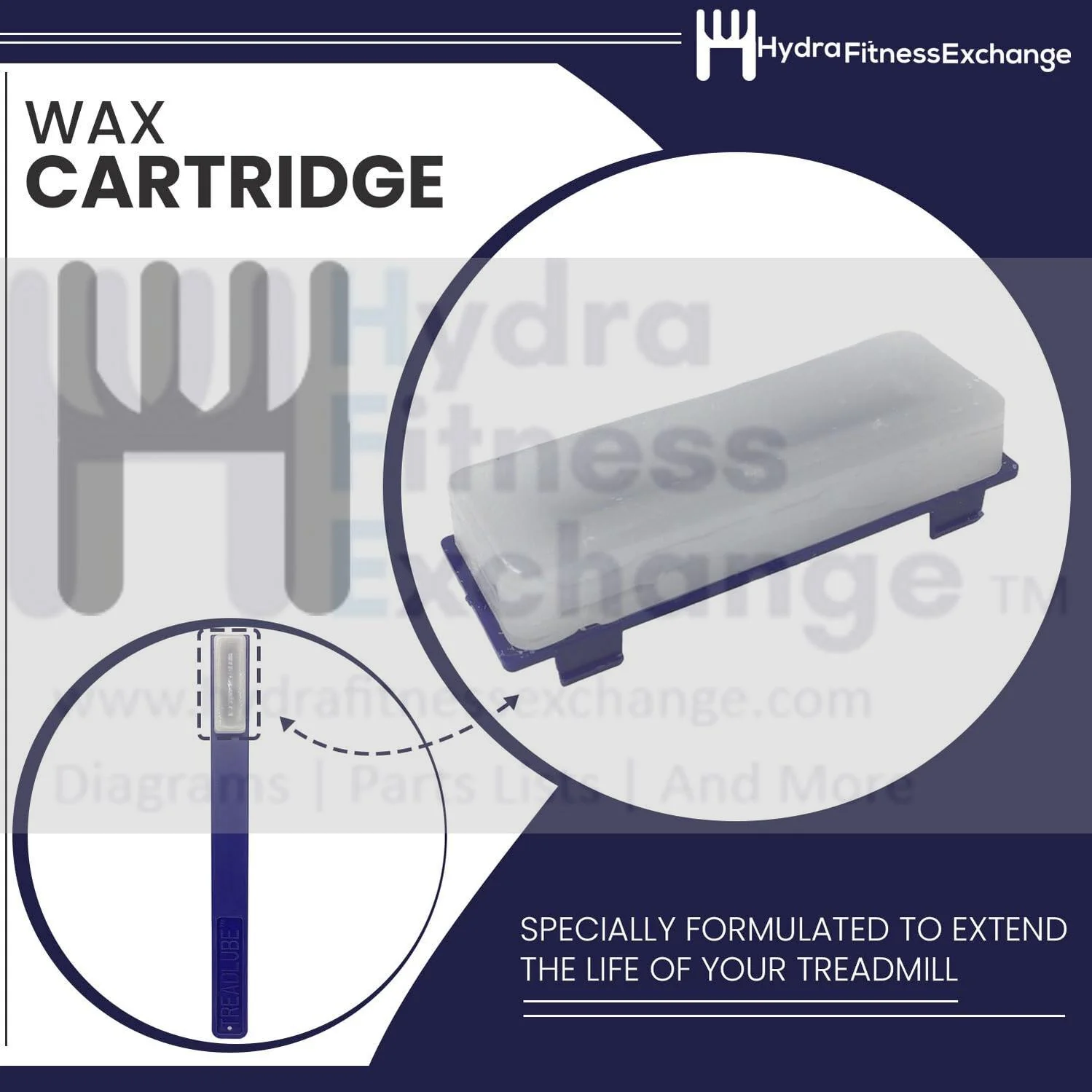 Hydra Fitness Exchange Treadmill Wax Stick Applicator By Treadlube Easy to Use P/N WaxApp - MADE IN USA - Image 7